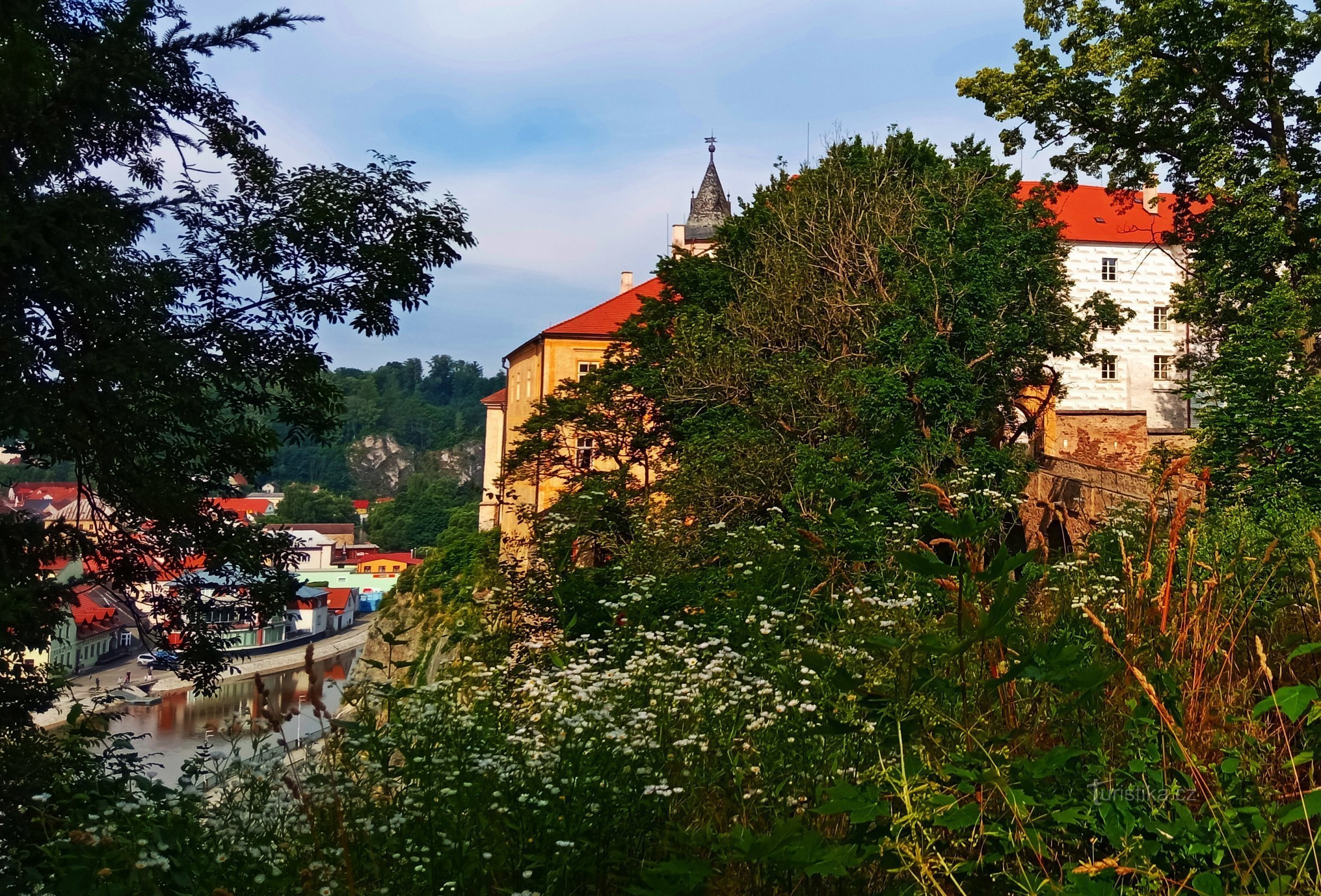 Naar het kasteel in Ledče nad Sázavou