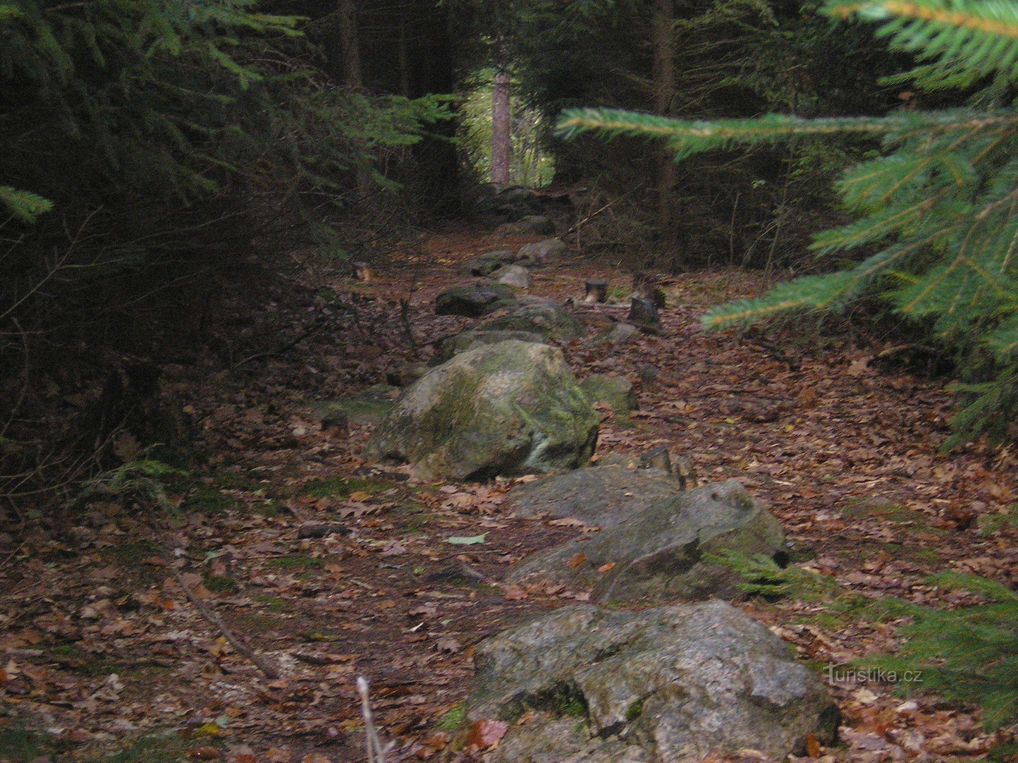 Al castillo de Džbán y a las hileras de piedras de Kounovské