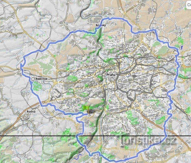 Mit dem Fahrrad durch Prag (entlang der Außengrenze) ...Einführung...