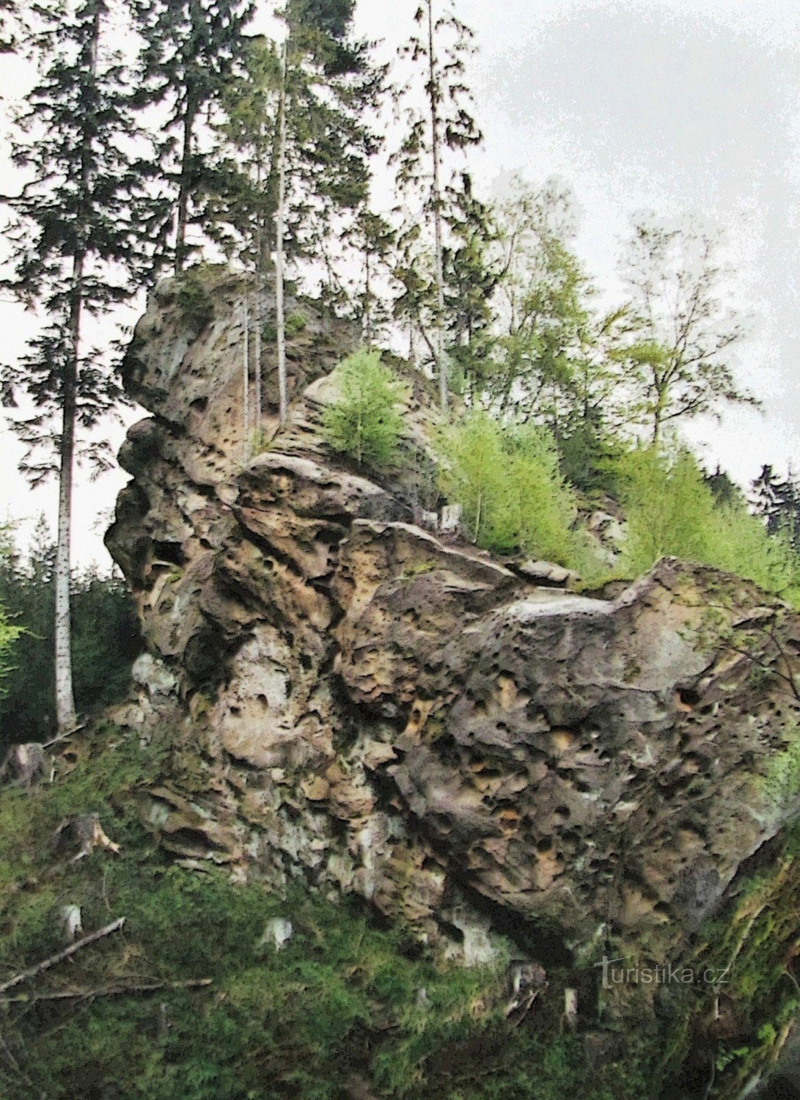 Su Lačnovské skaly per la seconda volta - retro 2001