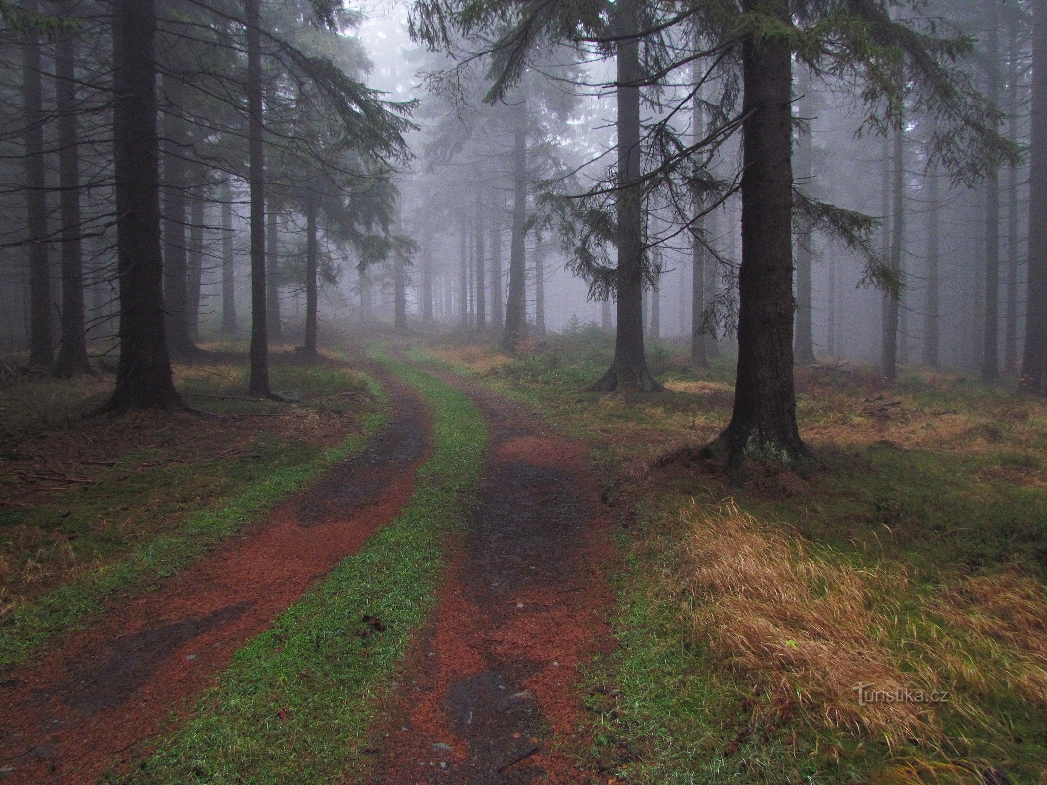 La Maliník, Mazanc și valea Oskavy în decembrie