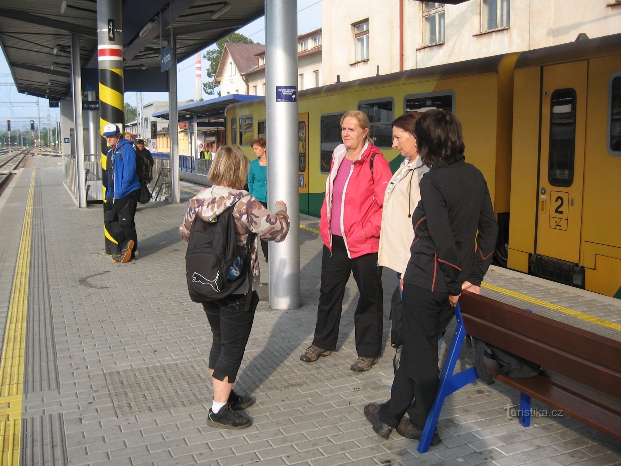 En la estación Strakonice