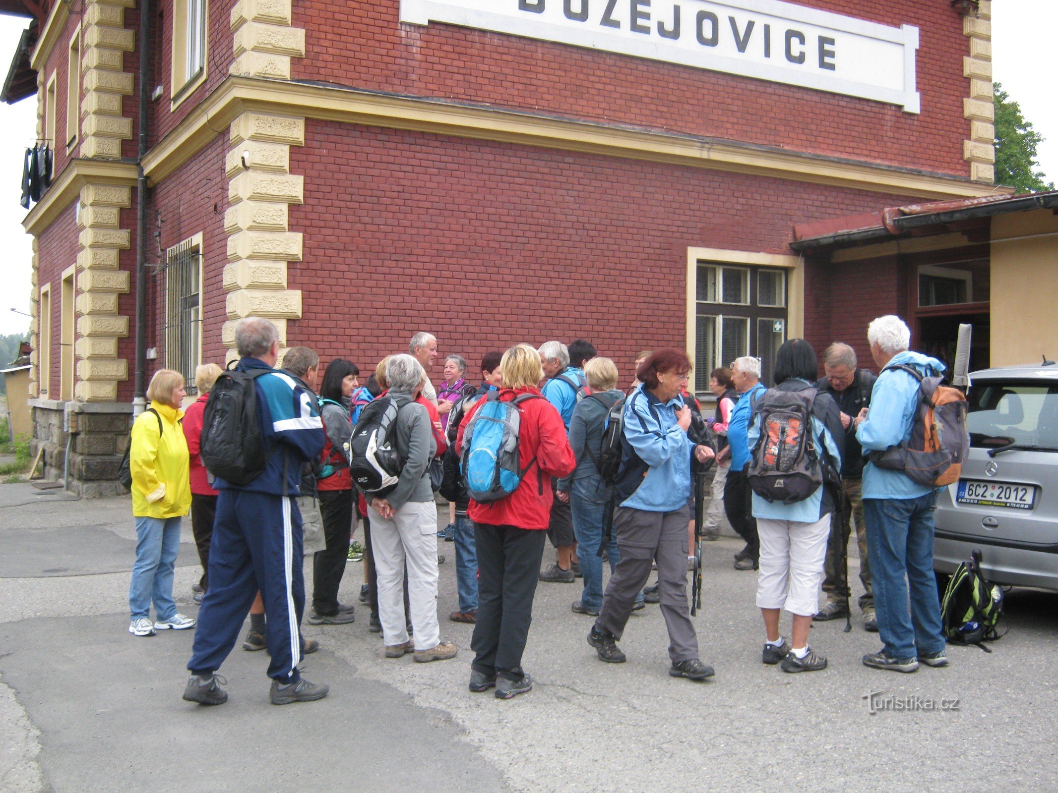 På stationen i Božejovice