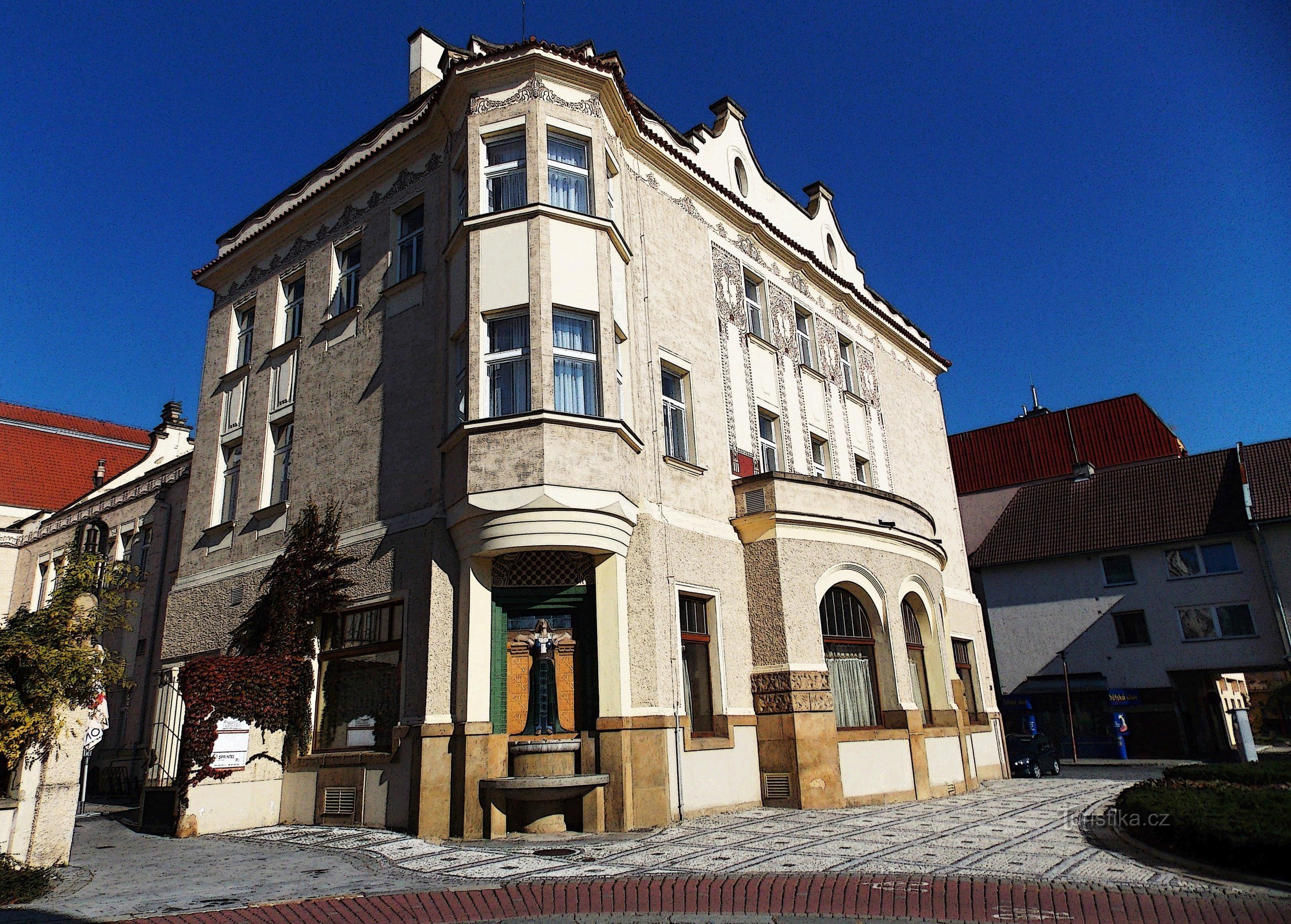 Til frokost på restauranten i nationalhuset i Prostějov