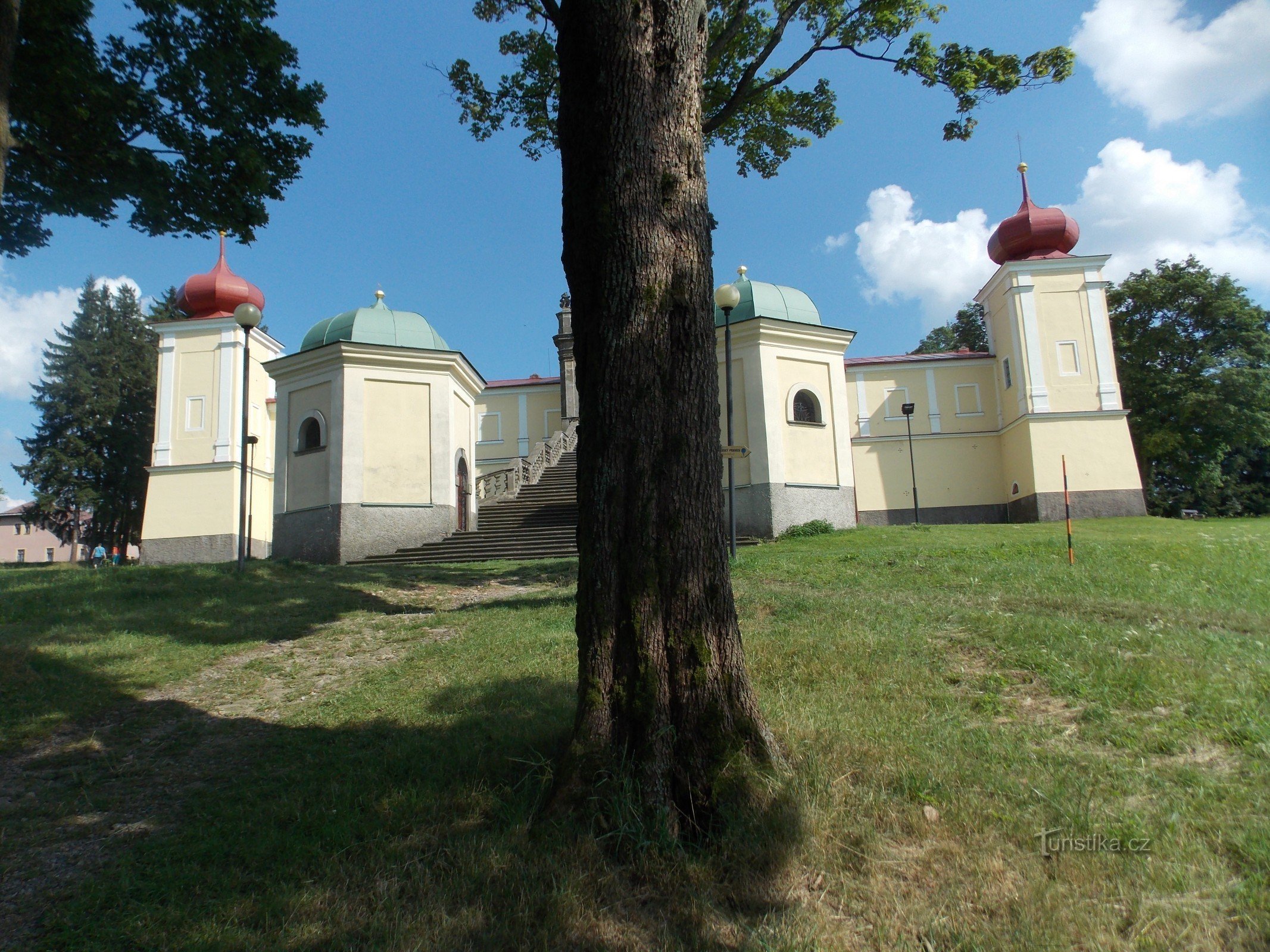 To the pilgrimage site - the Mountain of the Mother of God in Králíky