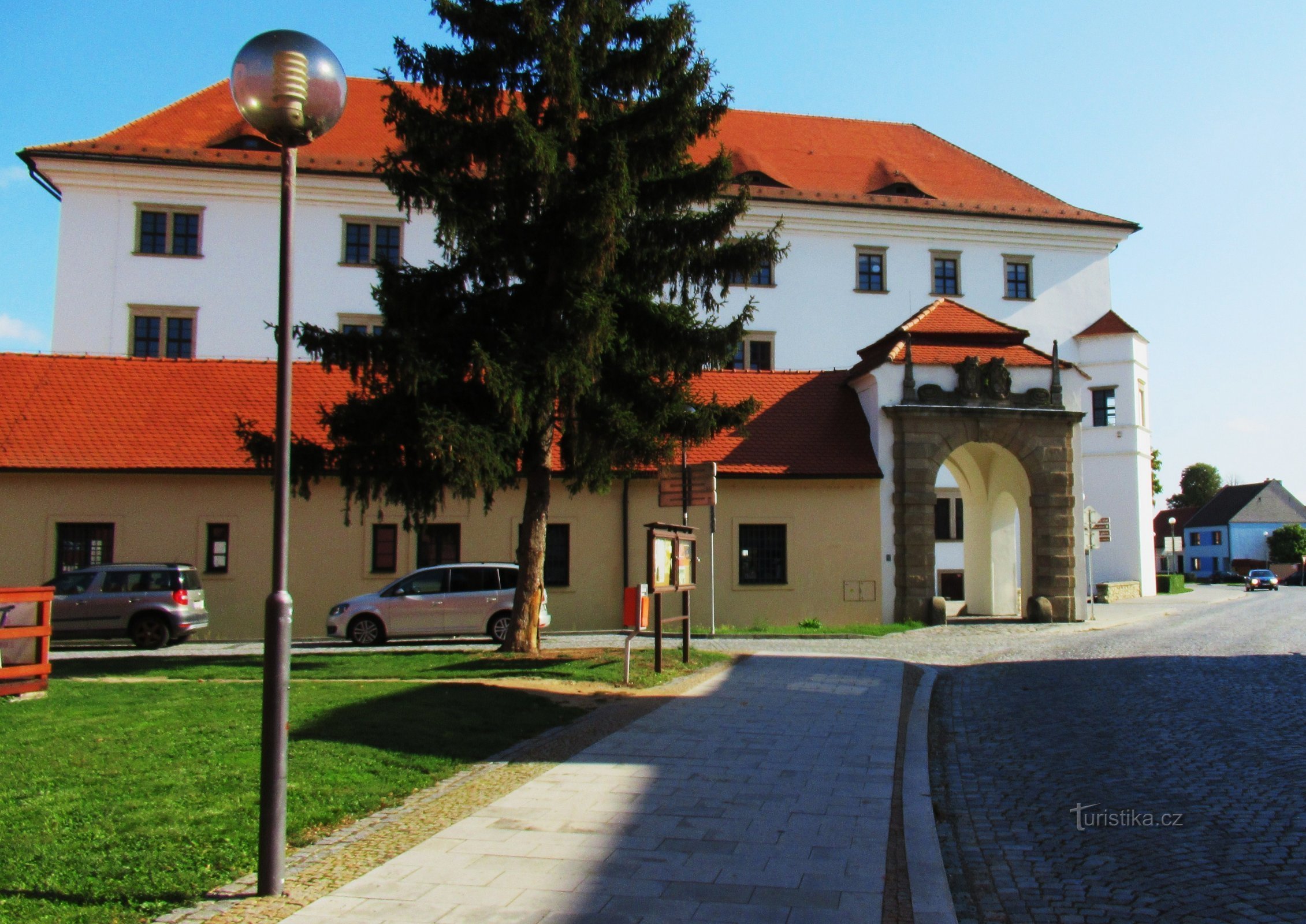 Em um passeio por Uherské Ostrog