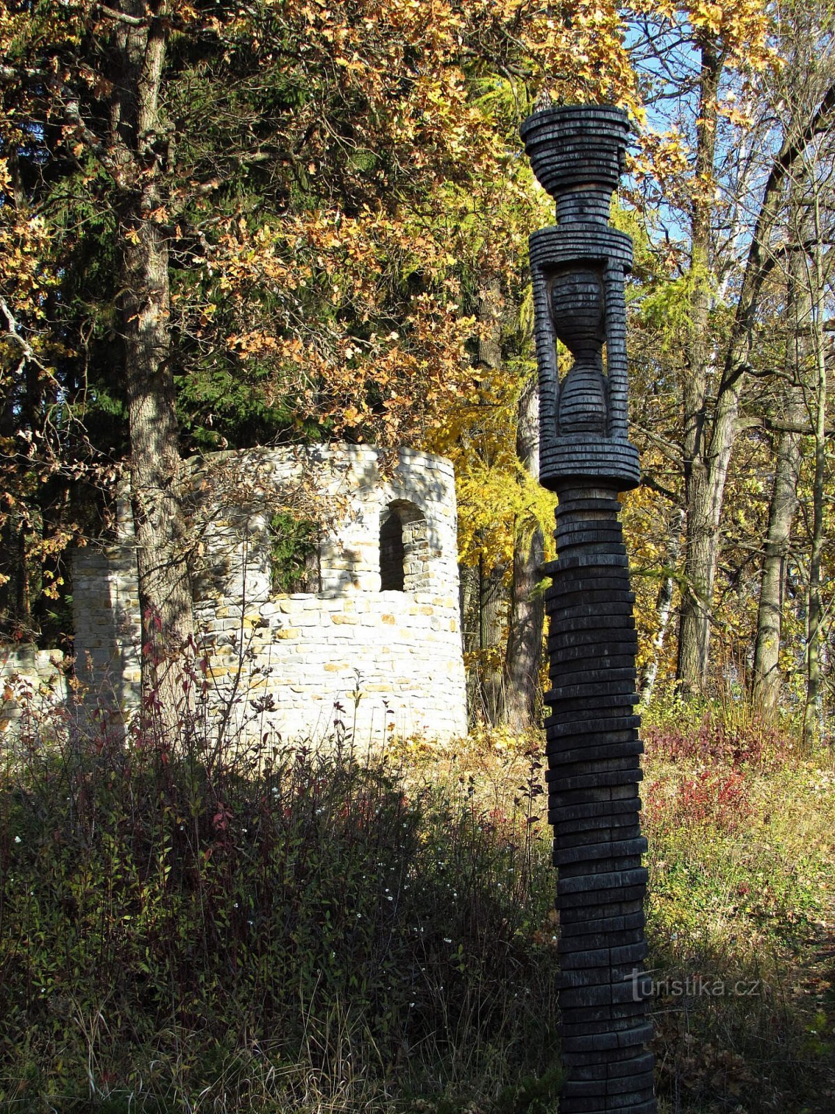 Auf einer Tour durch den Waldpark Pivečko