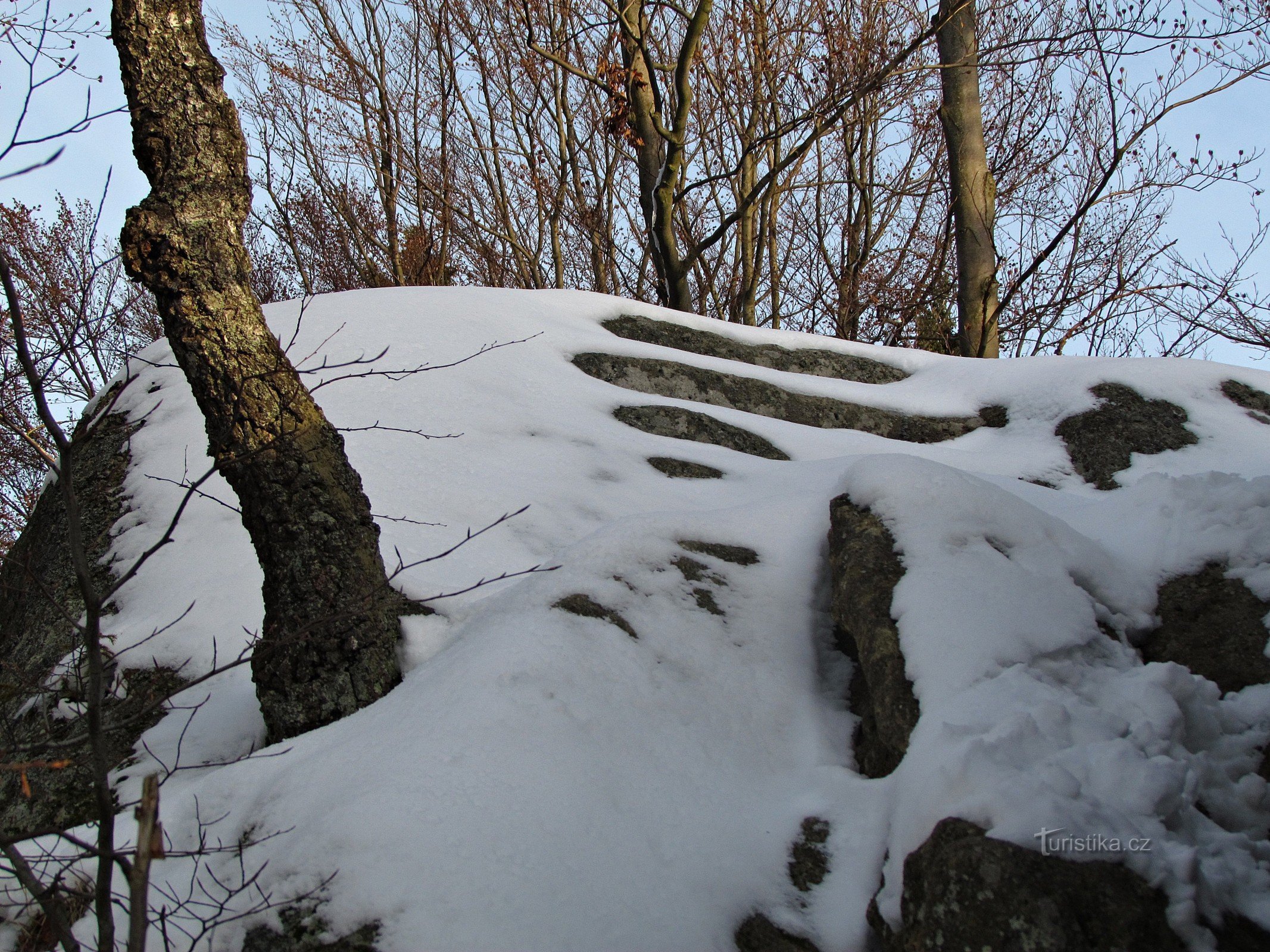 Dans les escaliers