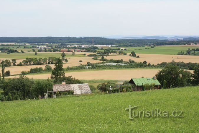 Na Vinici - Widok ze szczytu wzgórza