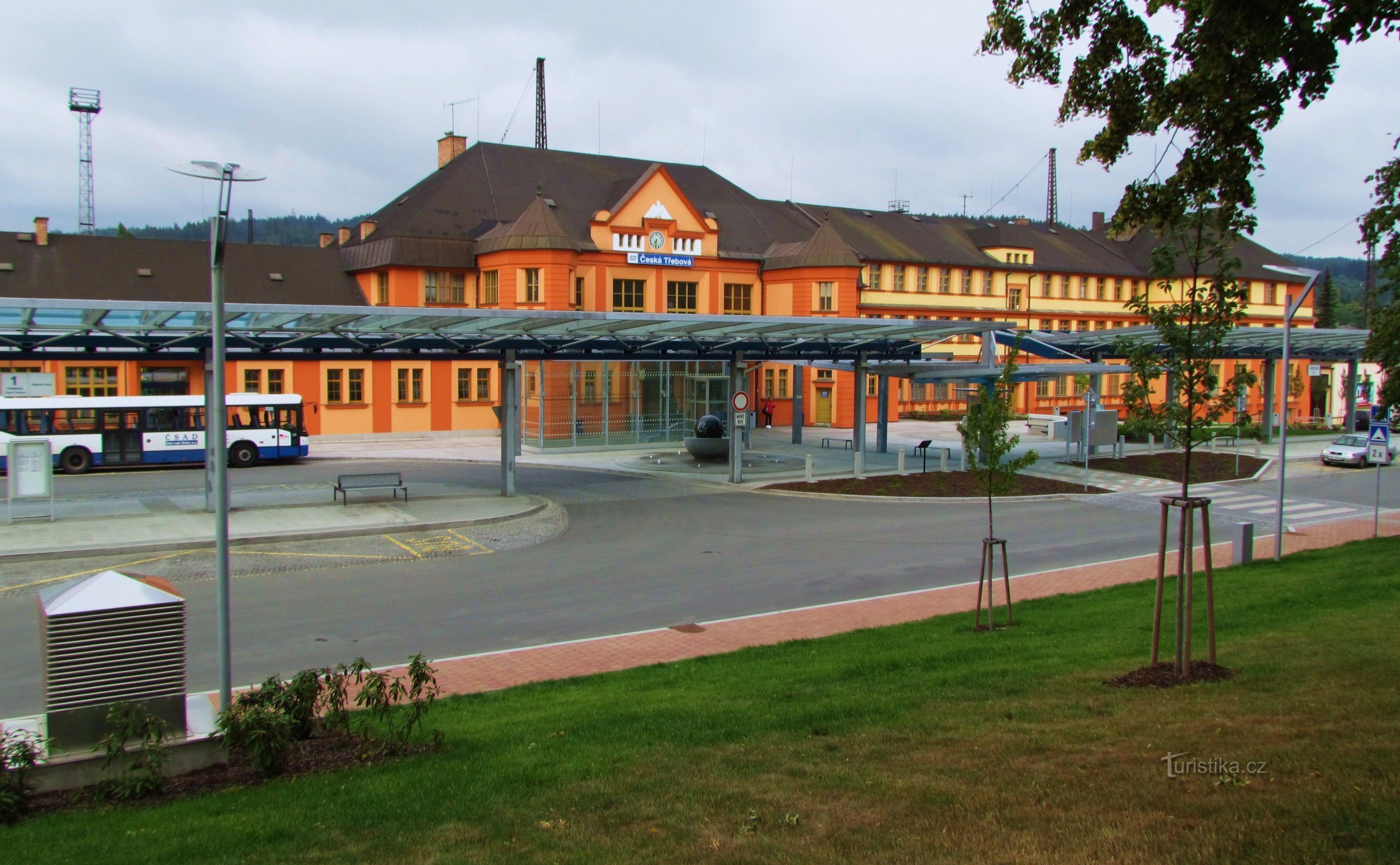 At the train station in Česká Třebová