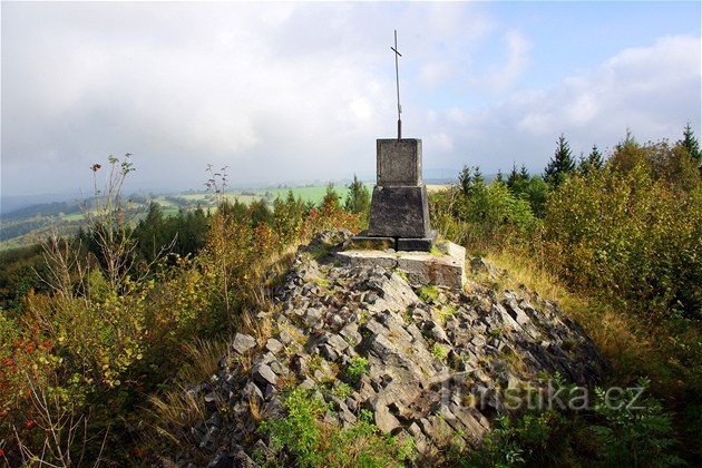 On top of Špičák near Krásné Les