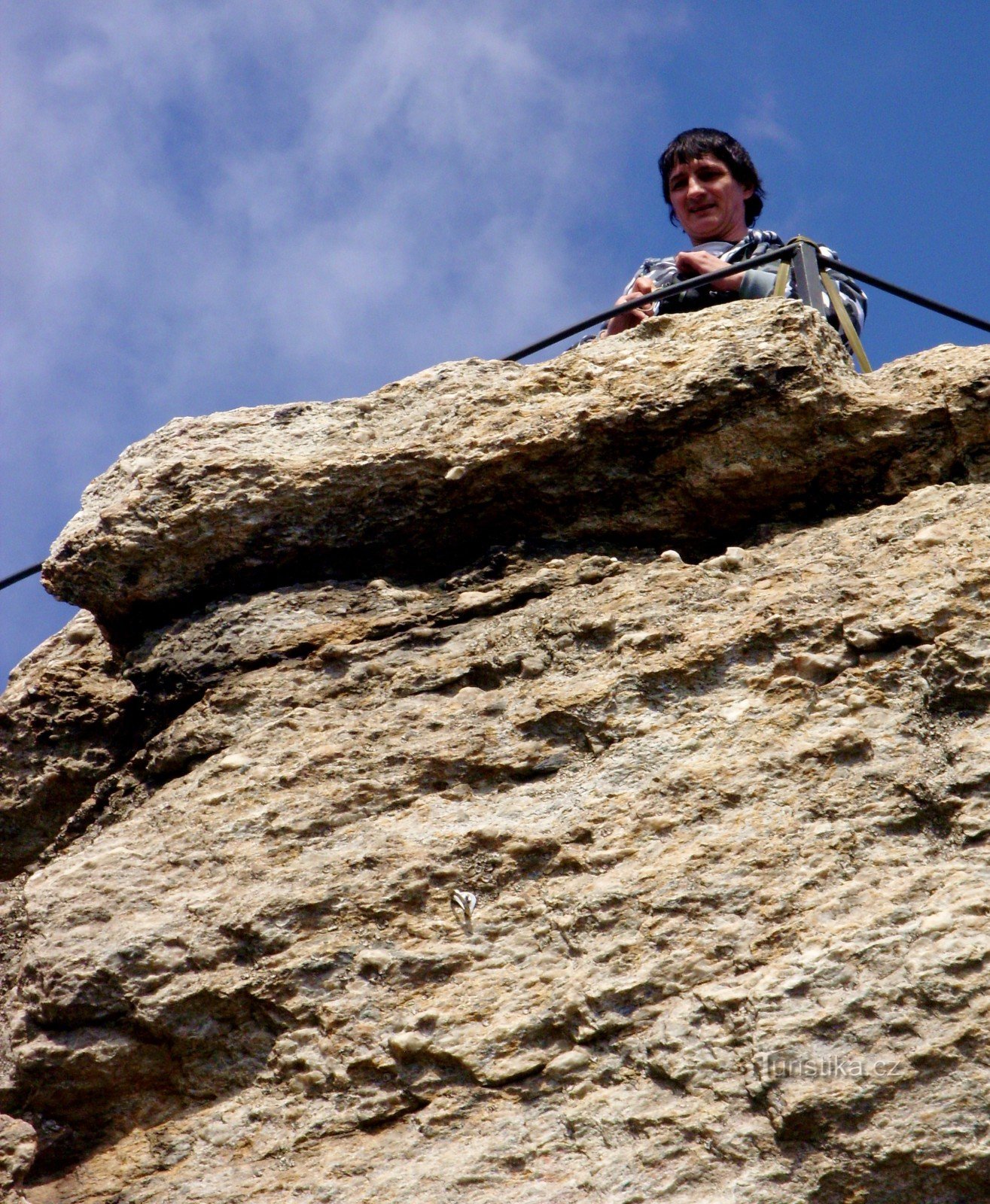 en la roca mirador de Bradlo