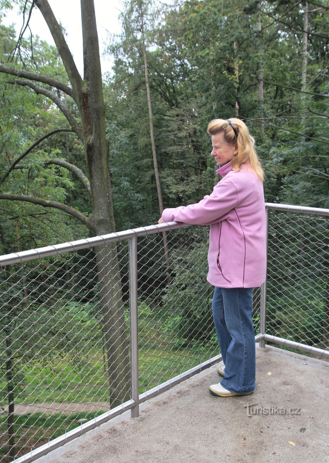 On the viewing terrace of the lookout tower