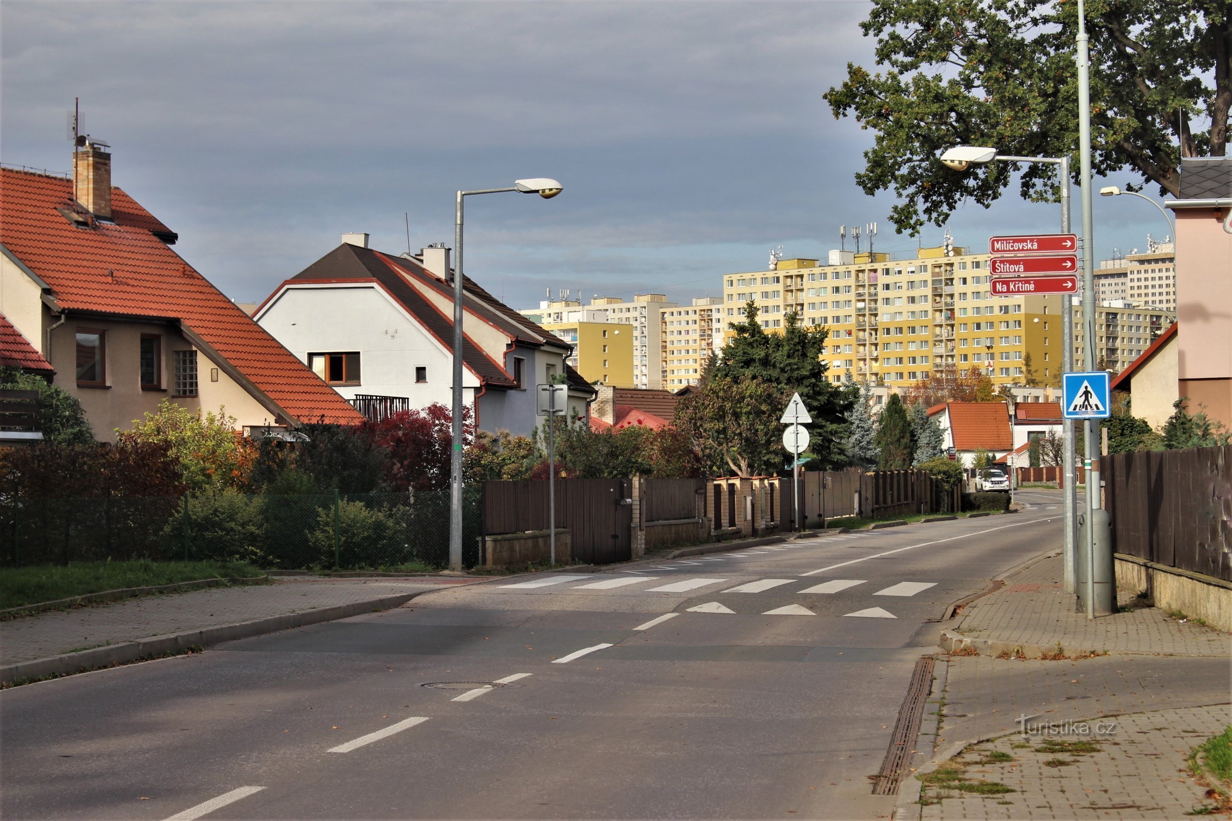 Am Anfang des Spaziergangs in Kateřinky