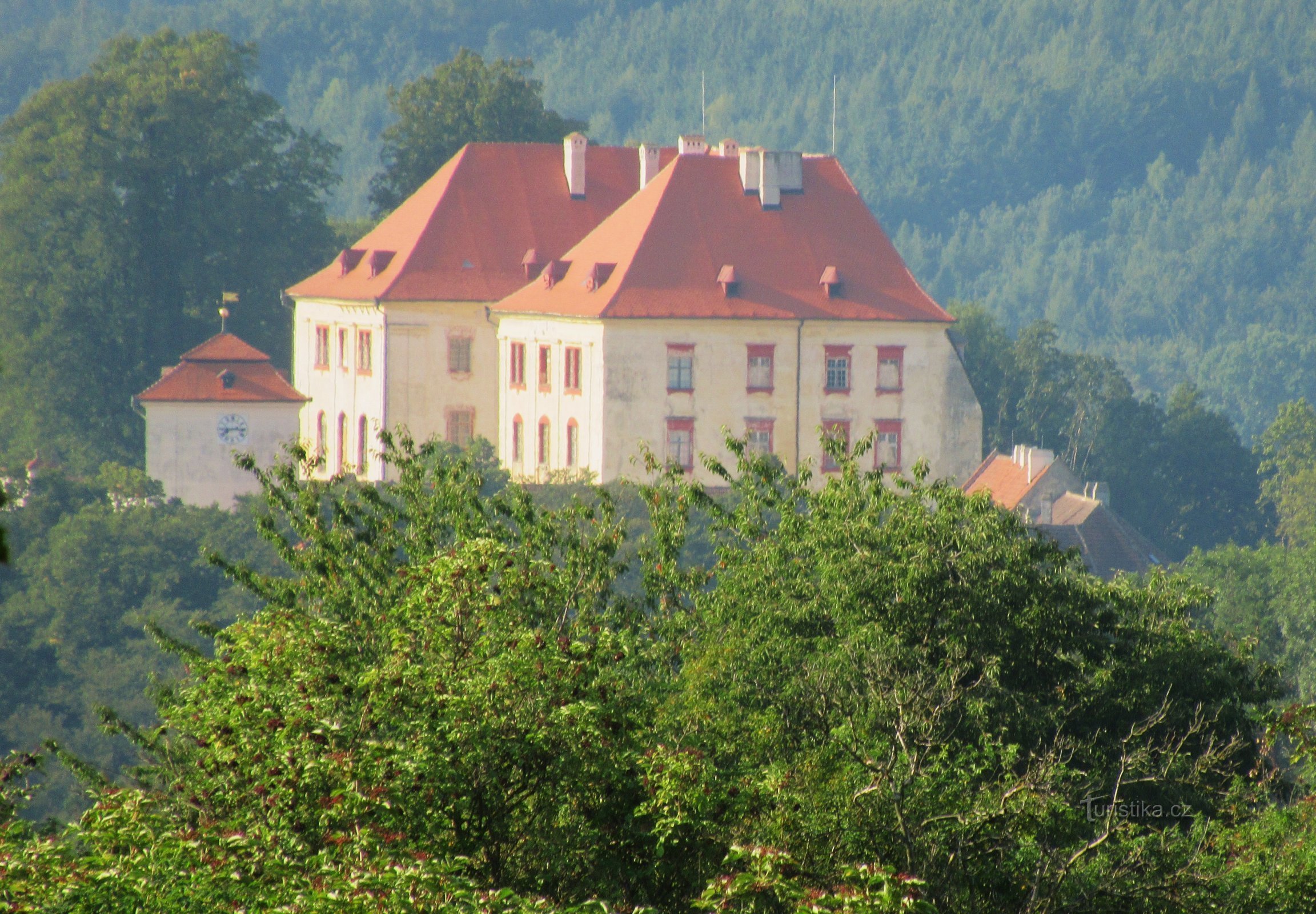 Till slottet i Kunštát