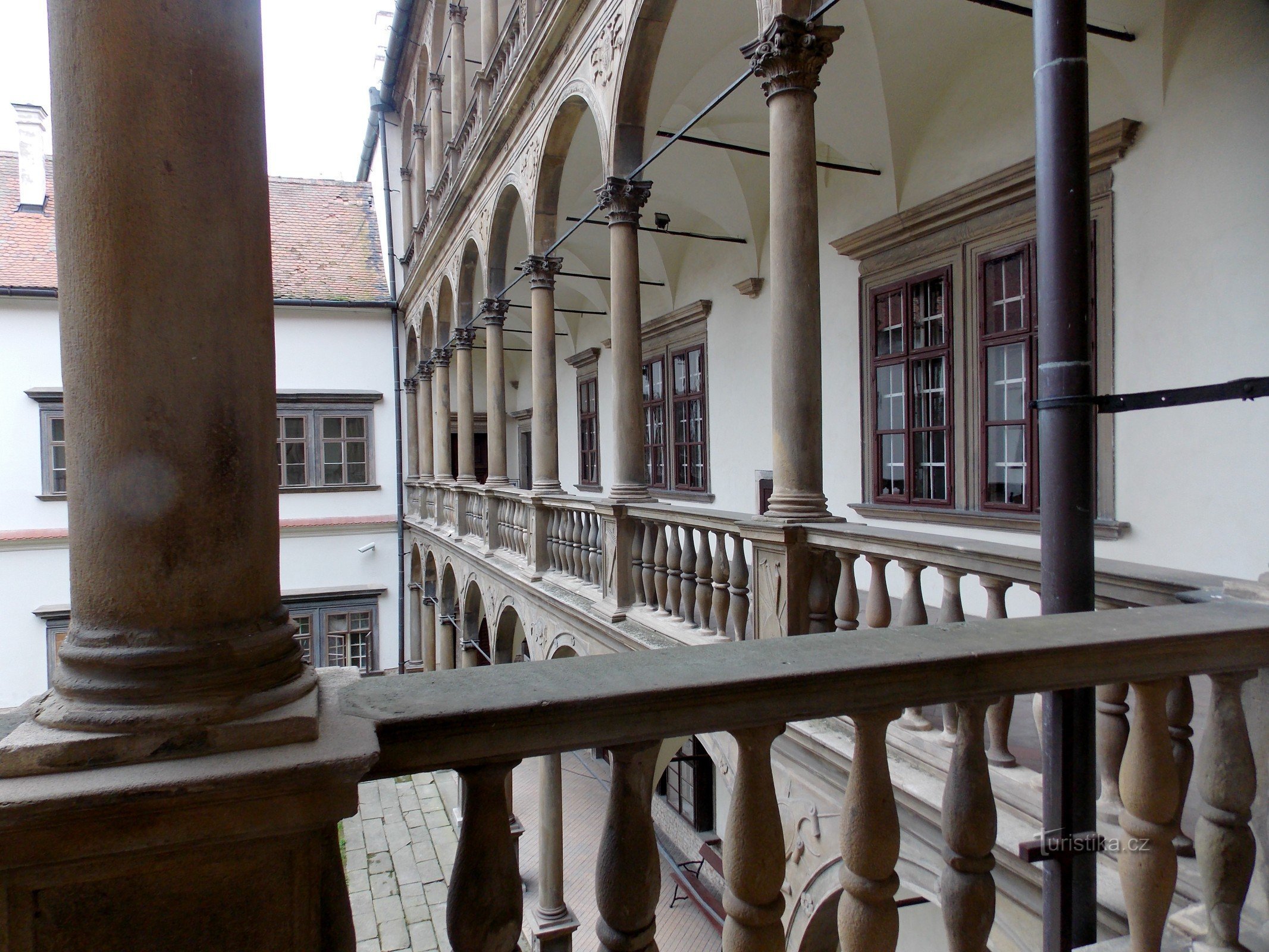 At the castle in Bučovice