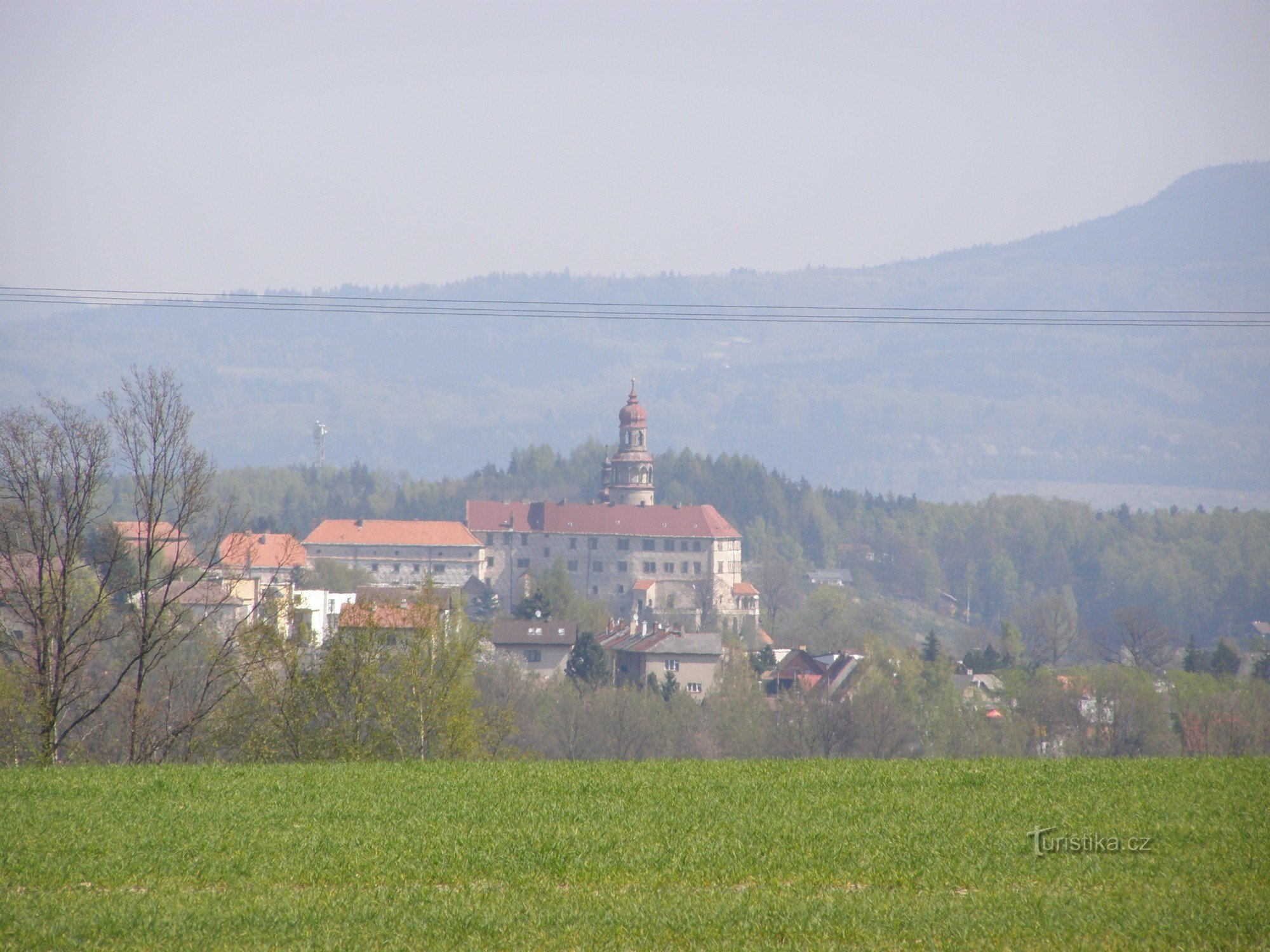 Náchod - zámek od Vysokova