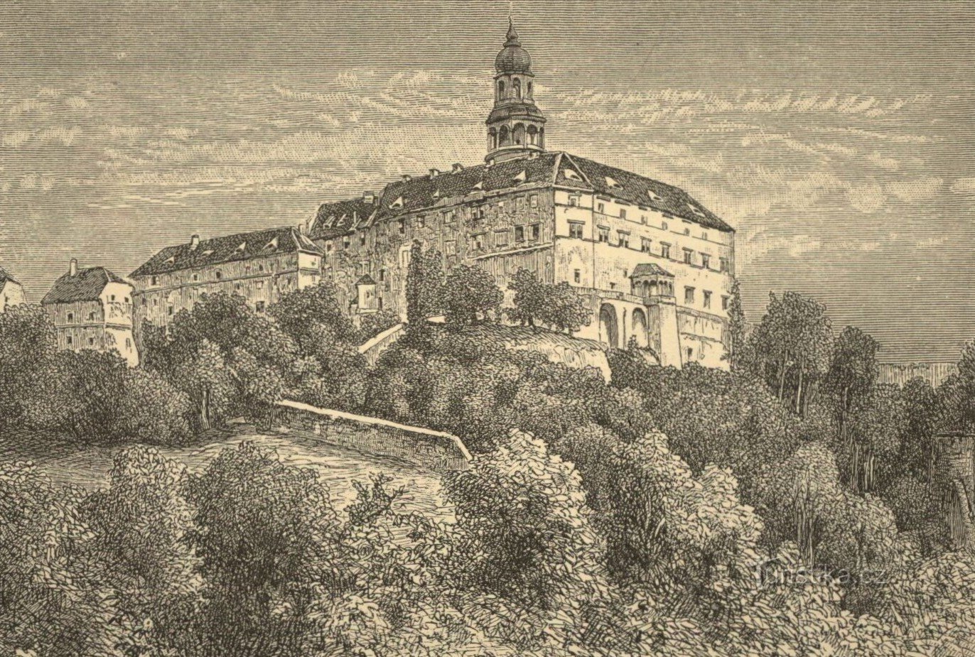 Náchodský zámek ve 2. polovině 19. století