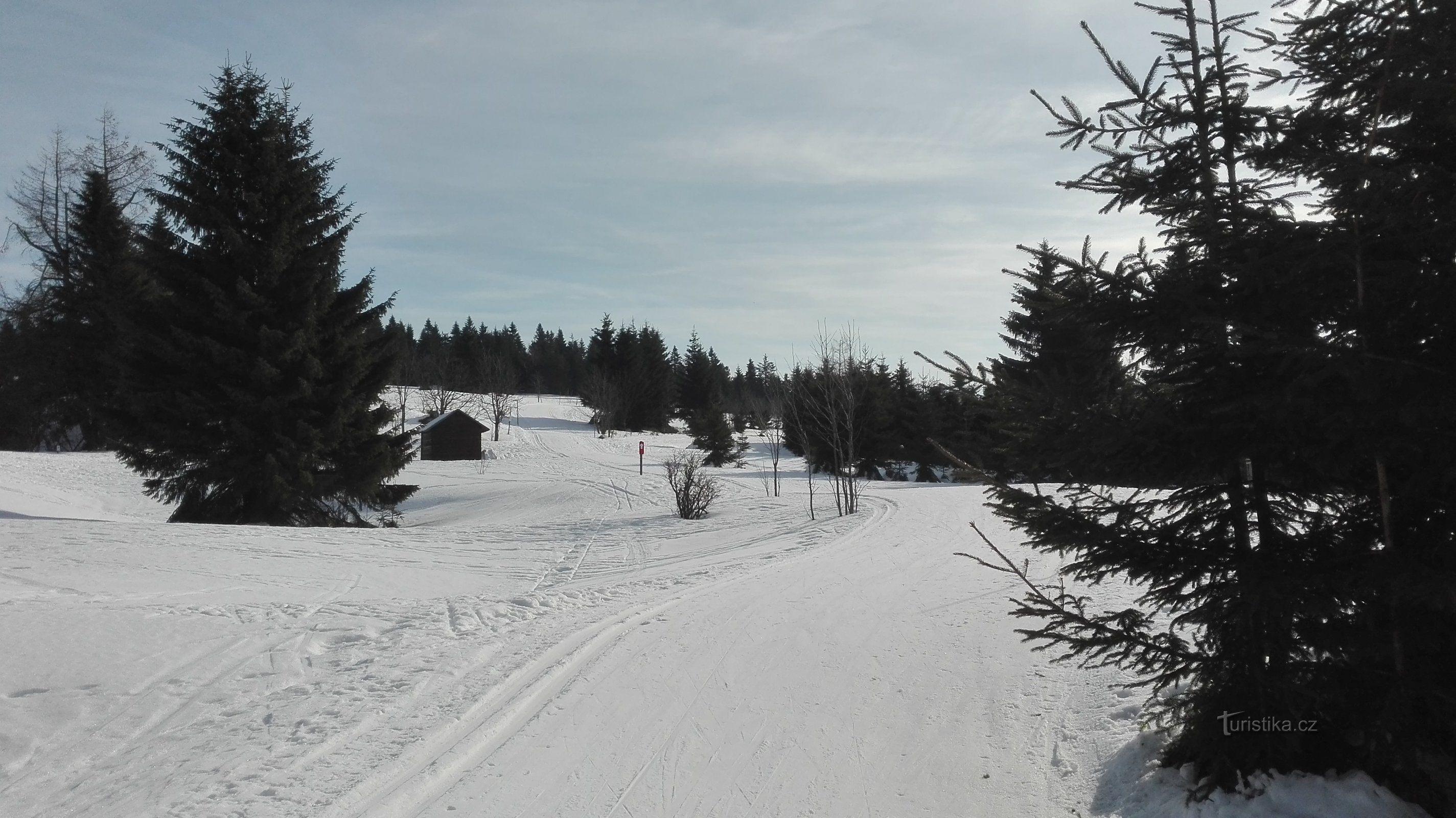 Oberhalb von Hrebečná.