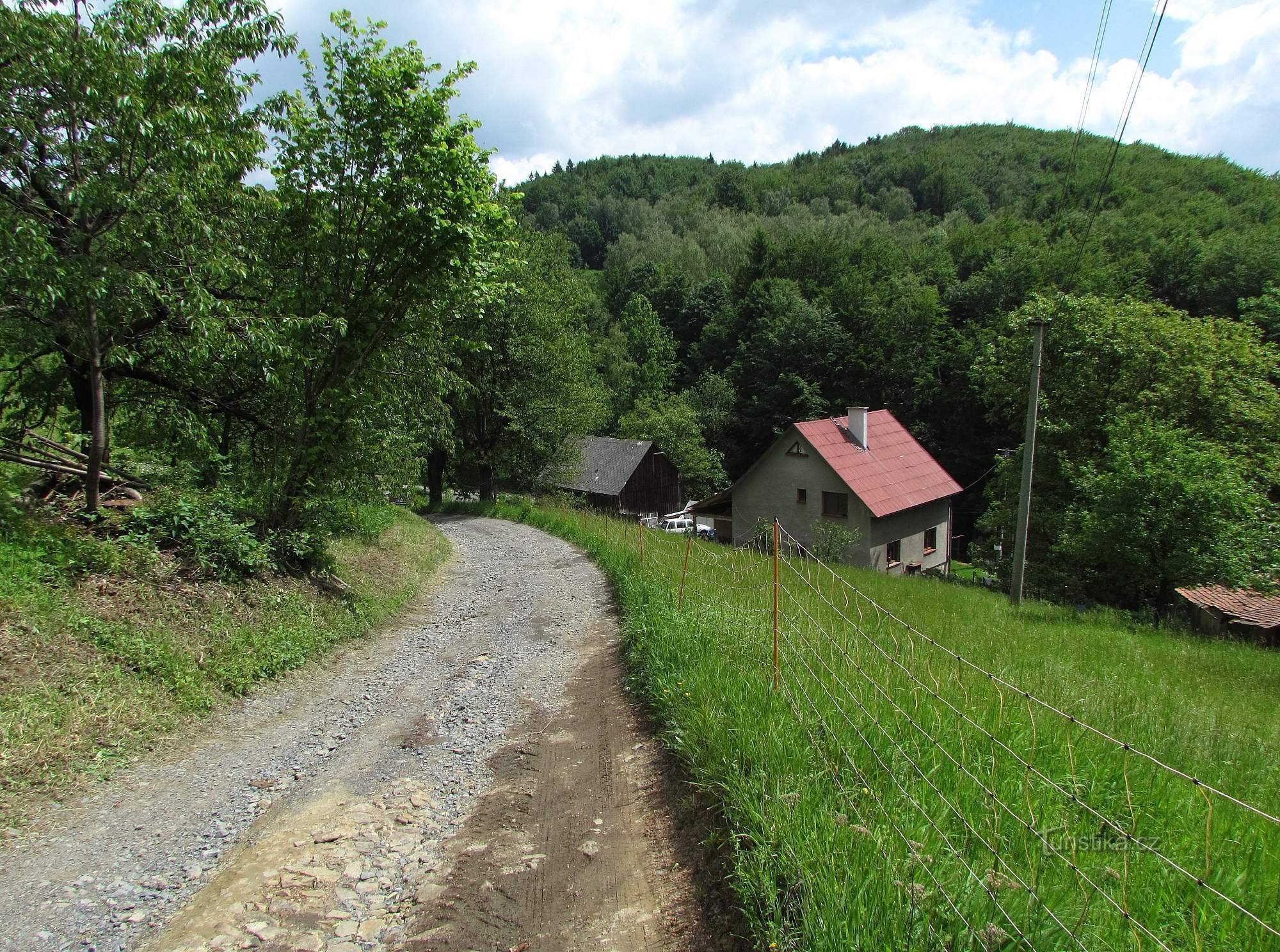sopra la valle Velký Skalník
