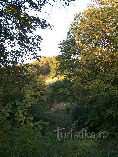 Nadějov: Pogled na hrib