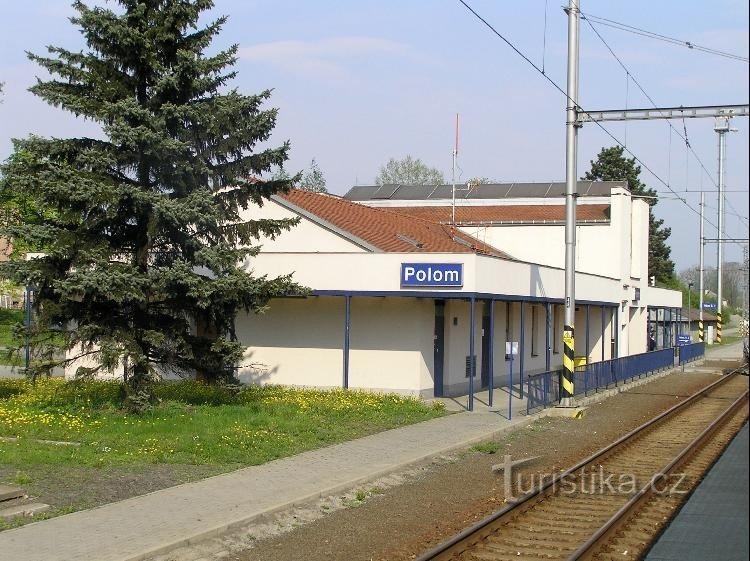 ČD station vanuit de trein