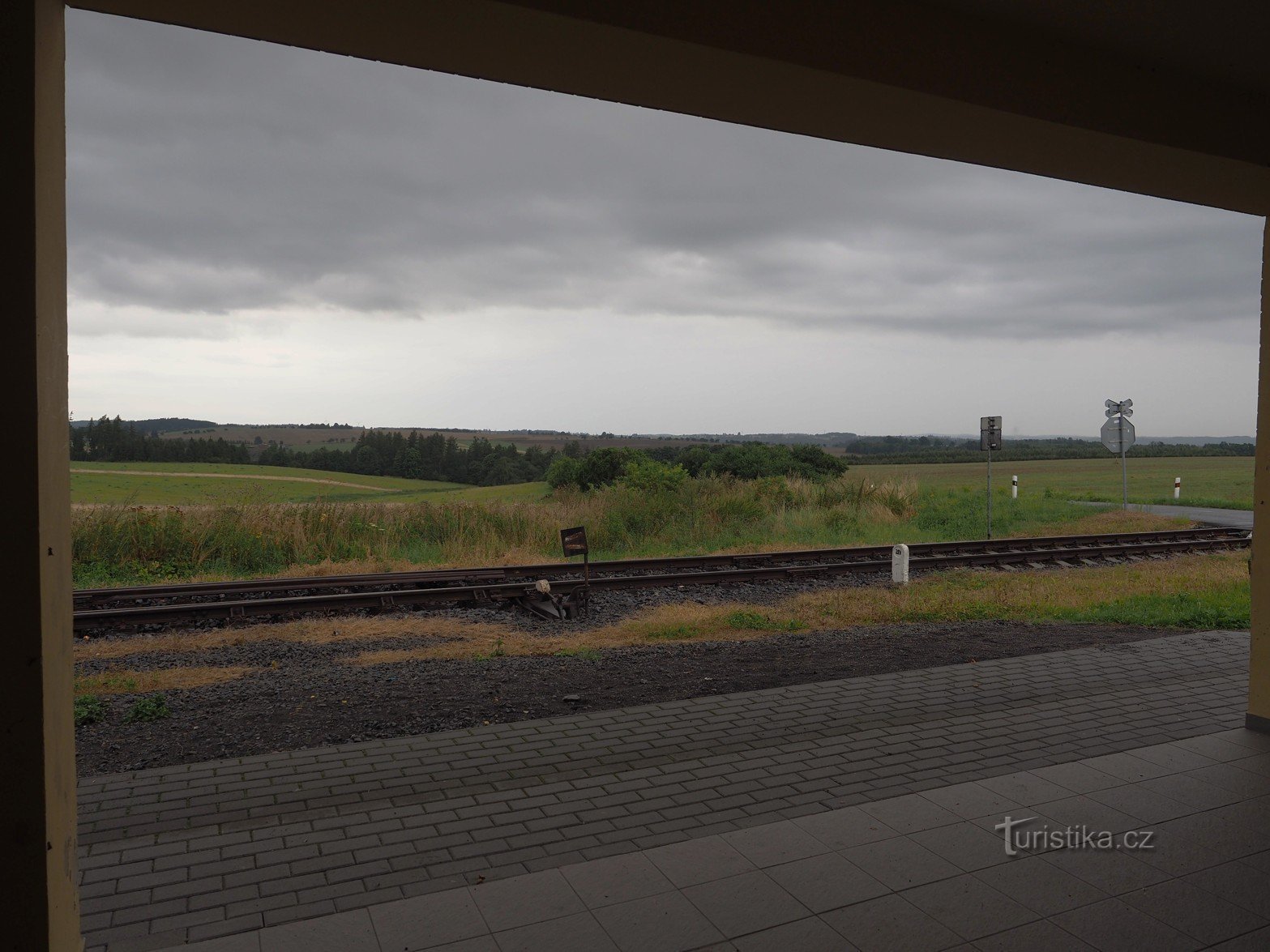 Bahnhof Čermná in Schlesien