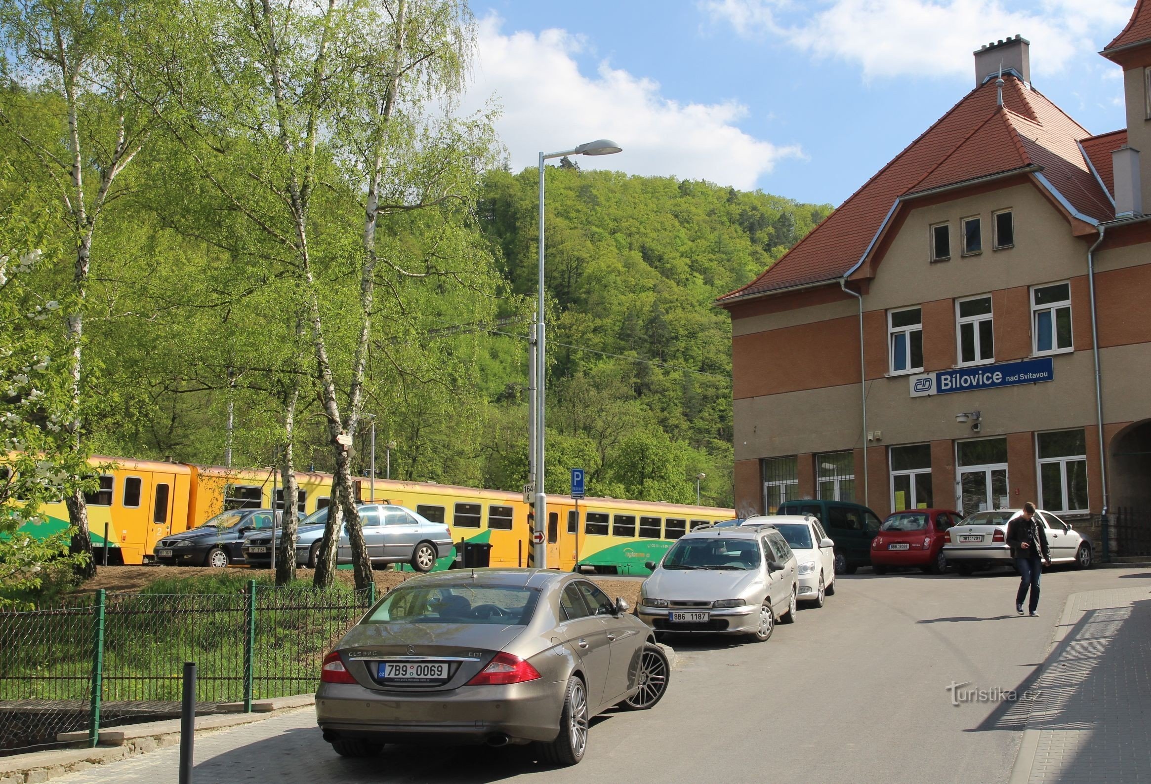 Jernbanestationen i Bílovice nad Svitavou