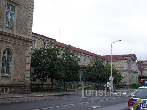 A estação em Děčín-Podmokly