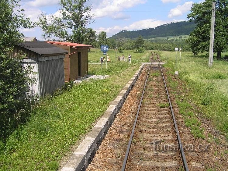 The station in Heroltice