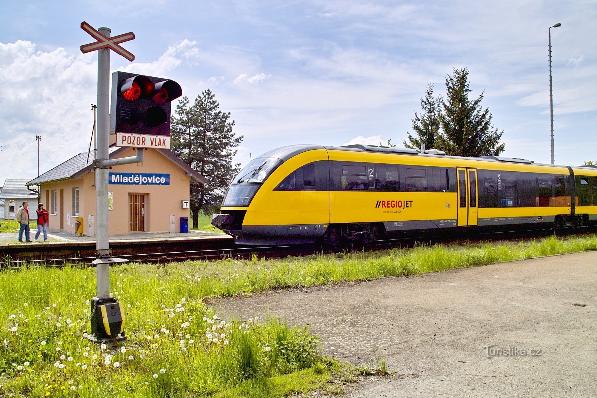 Estación de tren en Mladějovice