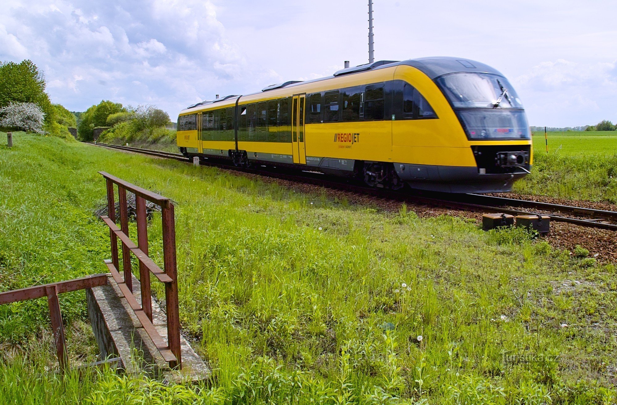 Estação ferroviária em Mladějovice