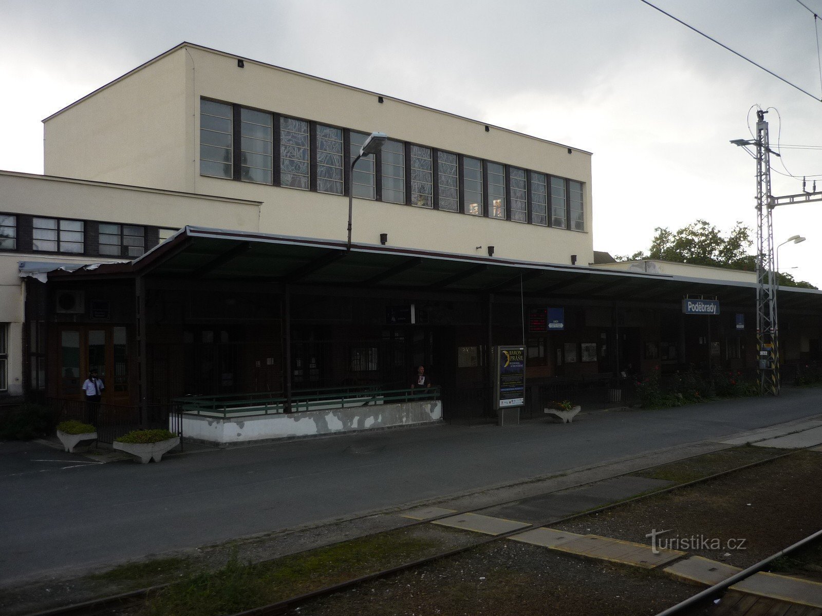 The railway station in Poděbrady