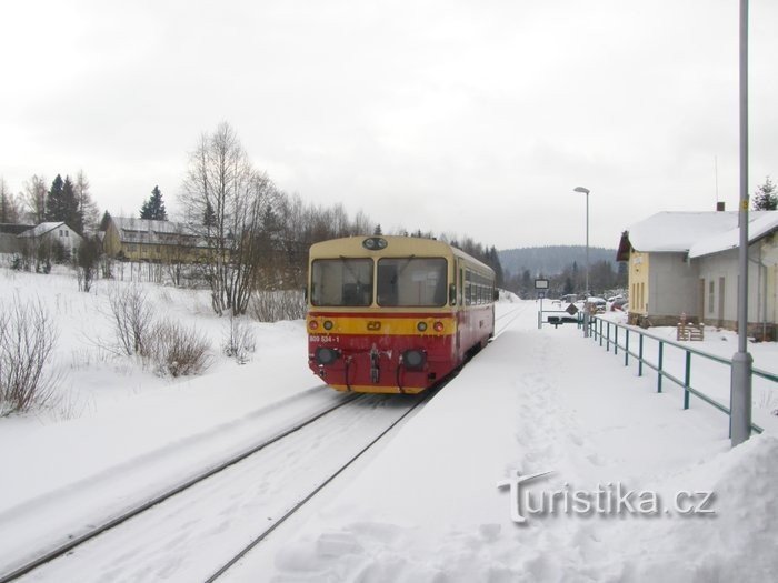 The station building in Stožec no longer serves its original purpose