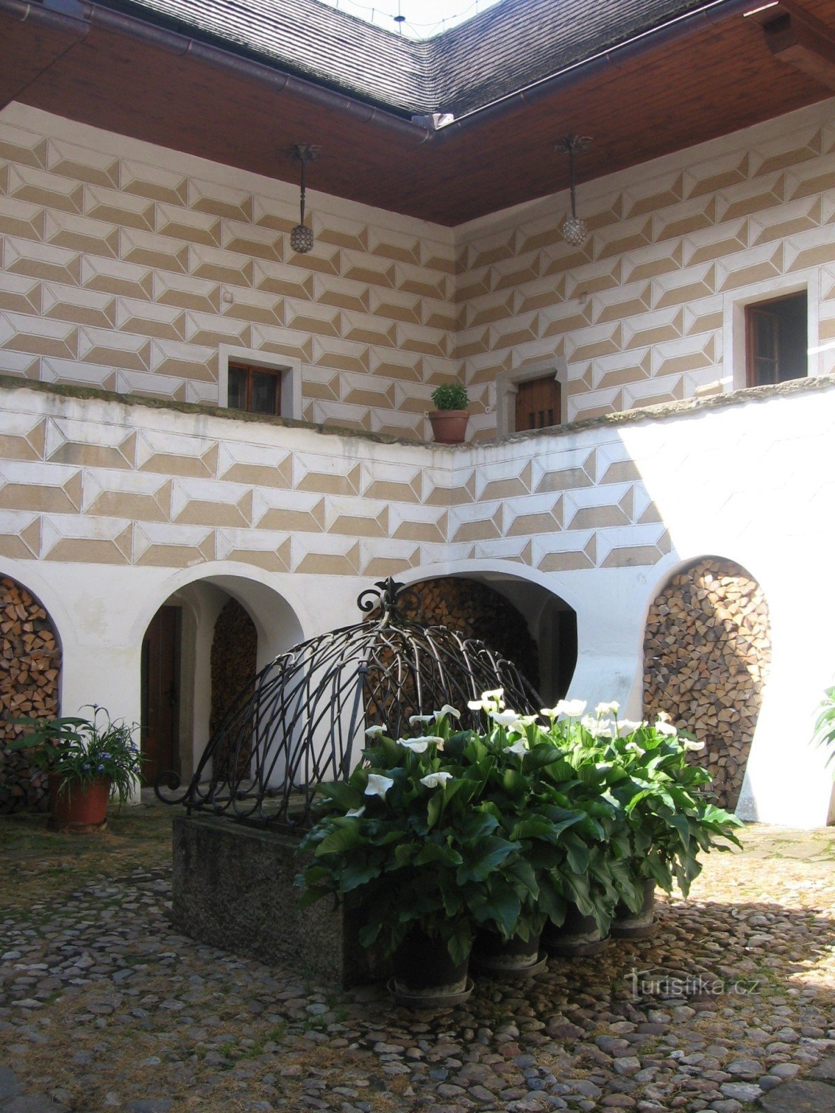 The courtyard of the fortress