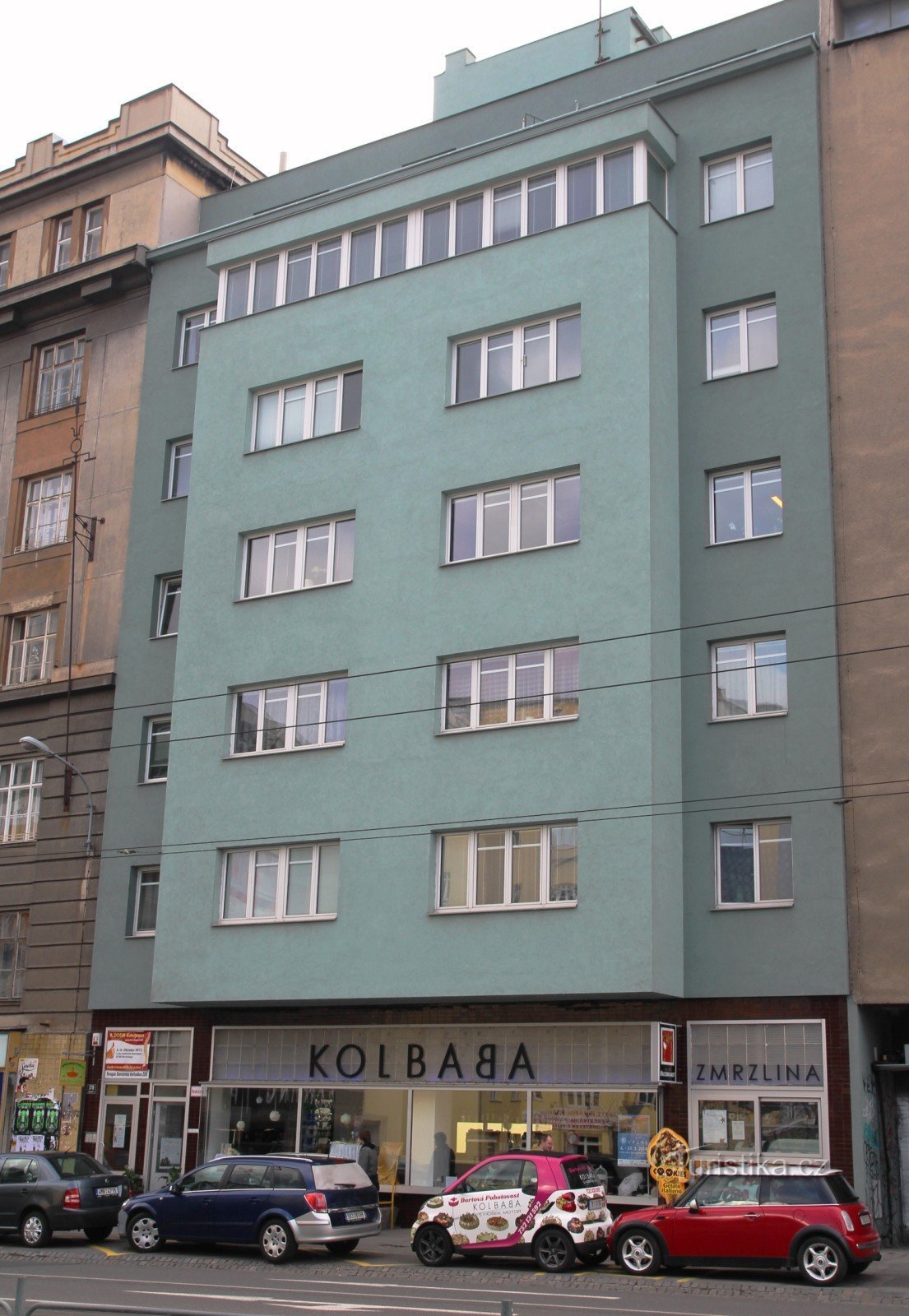 Kolbaba lejehus på Kounicová gaden