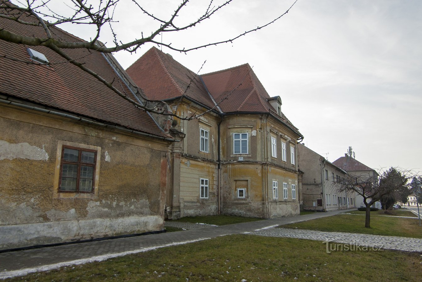 Náklo - rectoría, originalmente una casa de verano barroca