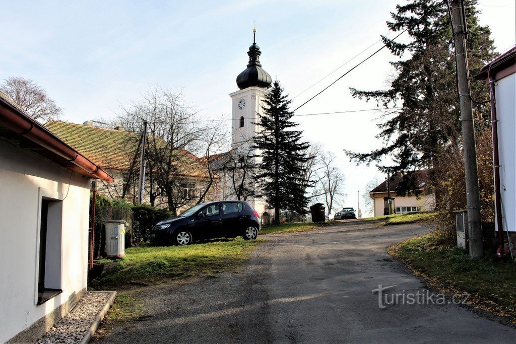 Nalžovské Hory, St. Kateřiny, näkymä luodesta