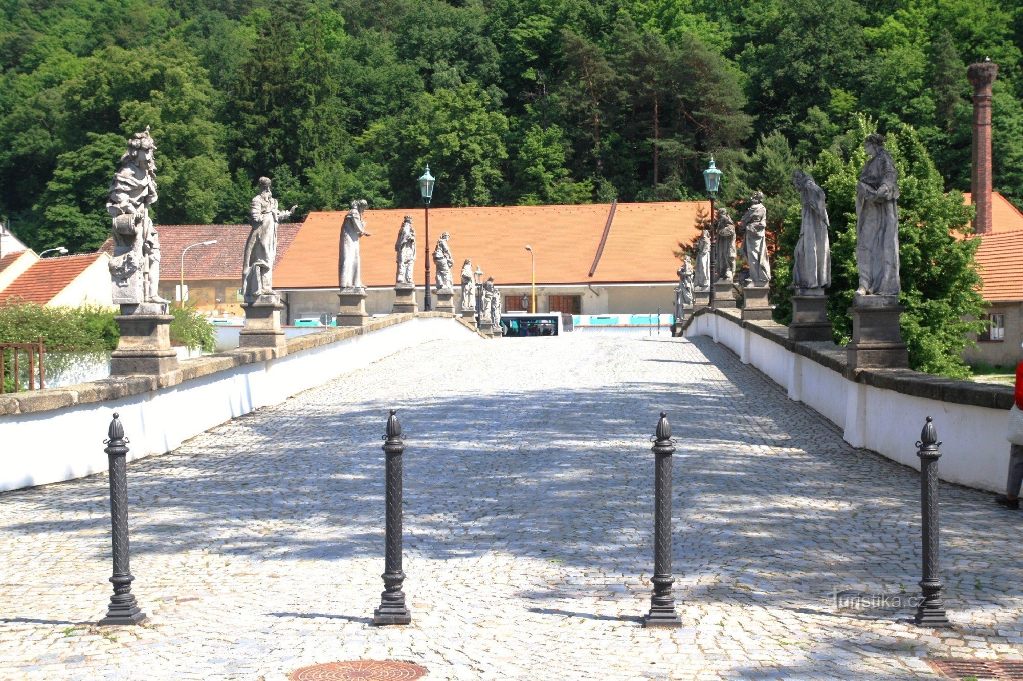 Náměšť nad Oslavou - puente de piedra barroco 2011