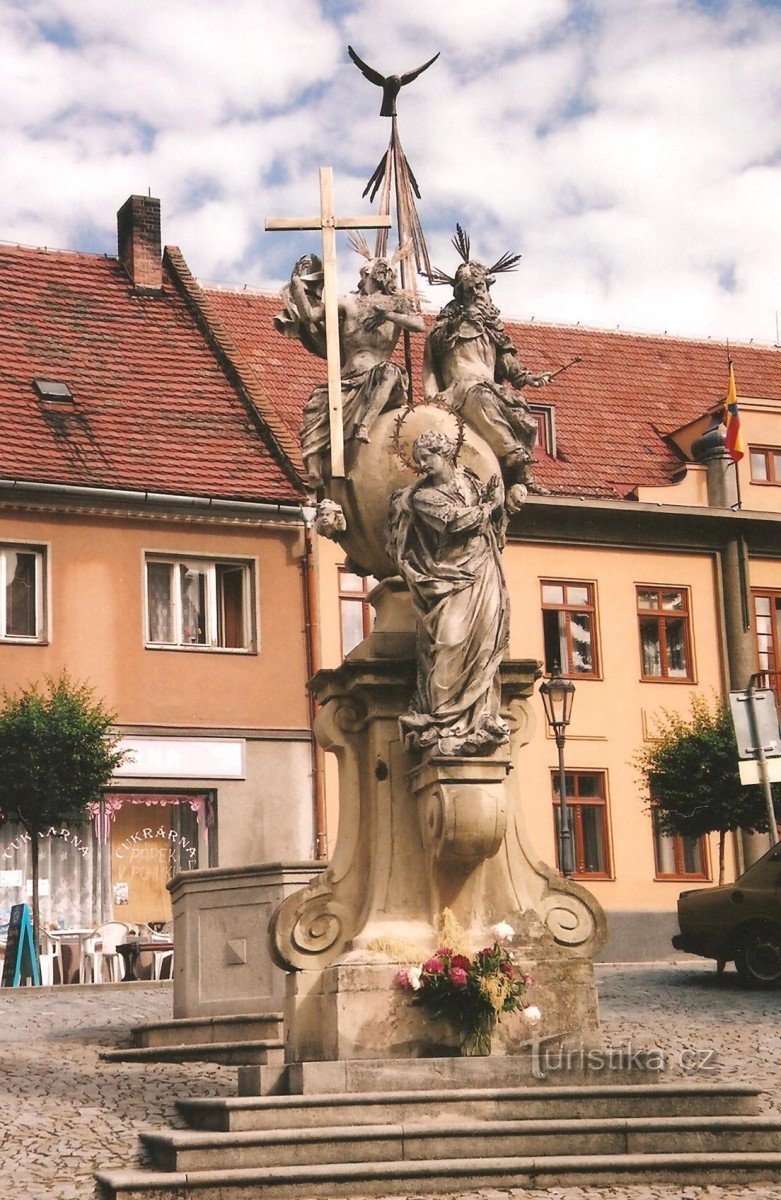 Náměšť nad Oslavou - statue of St. Trinity 1999