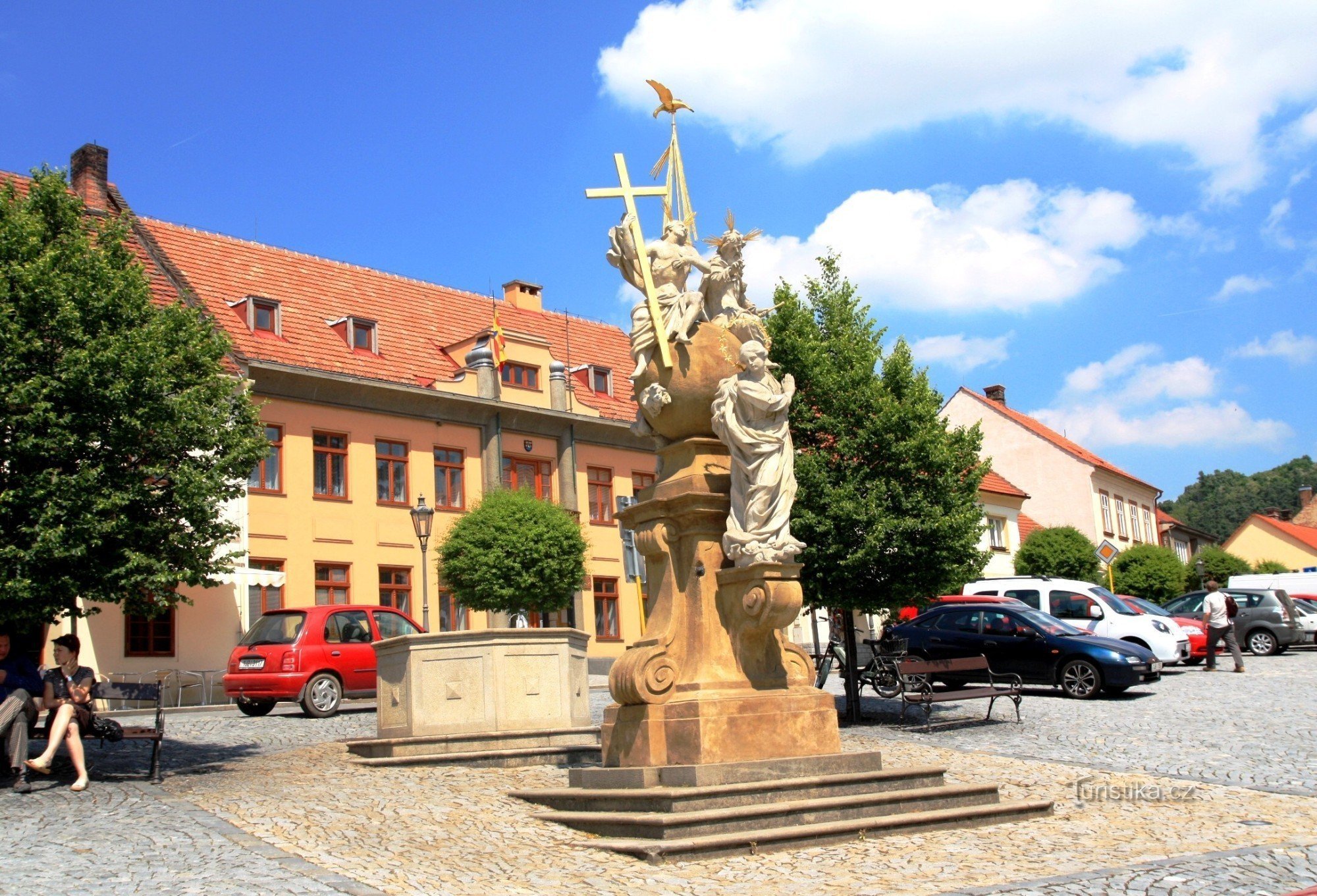 Náměšť nad Oslavou - statue of St. Trinity 2011
