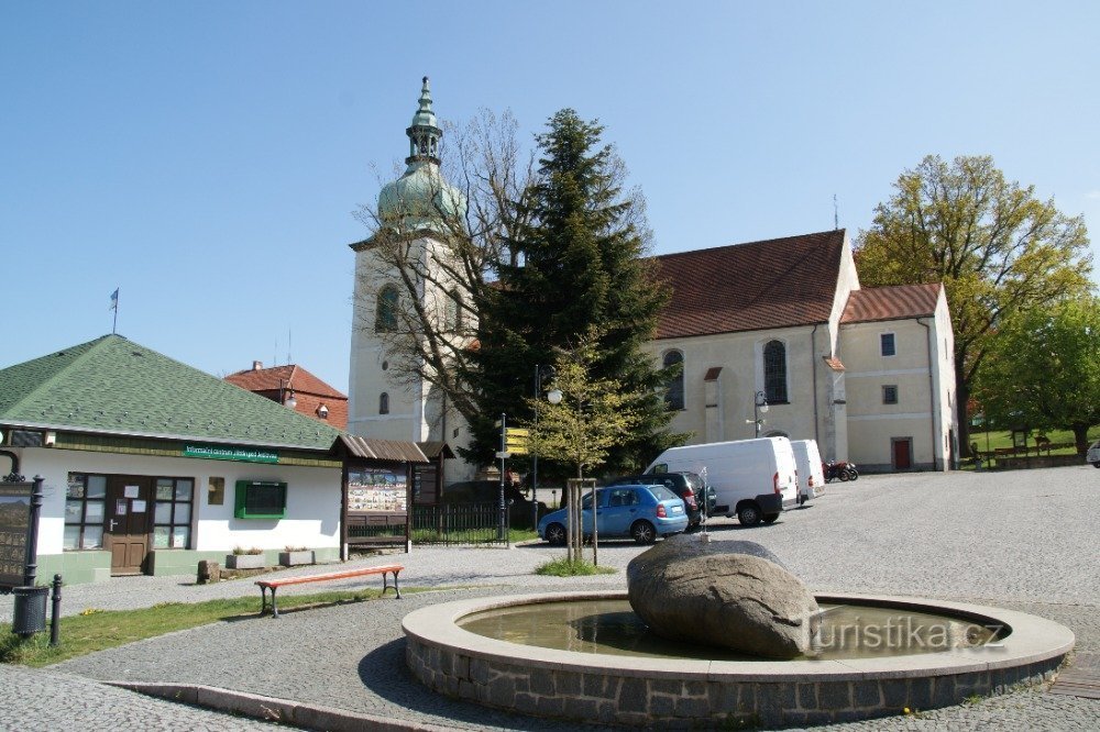 náměstí Jiřího v Jiřetíně