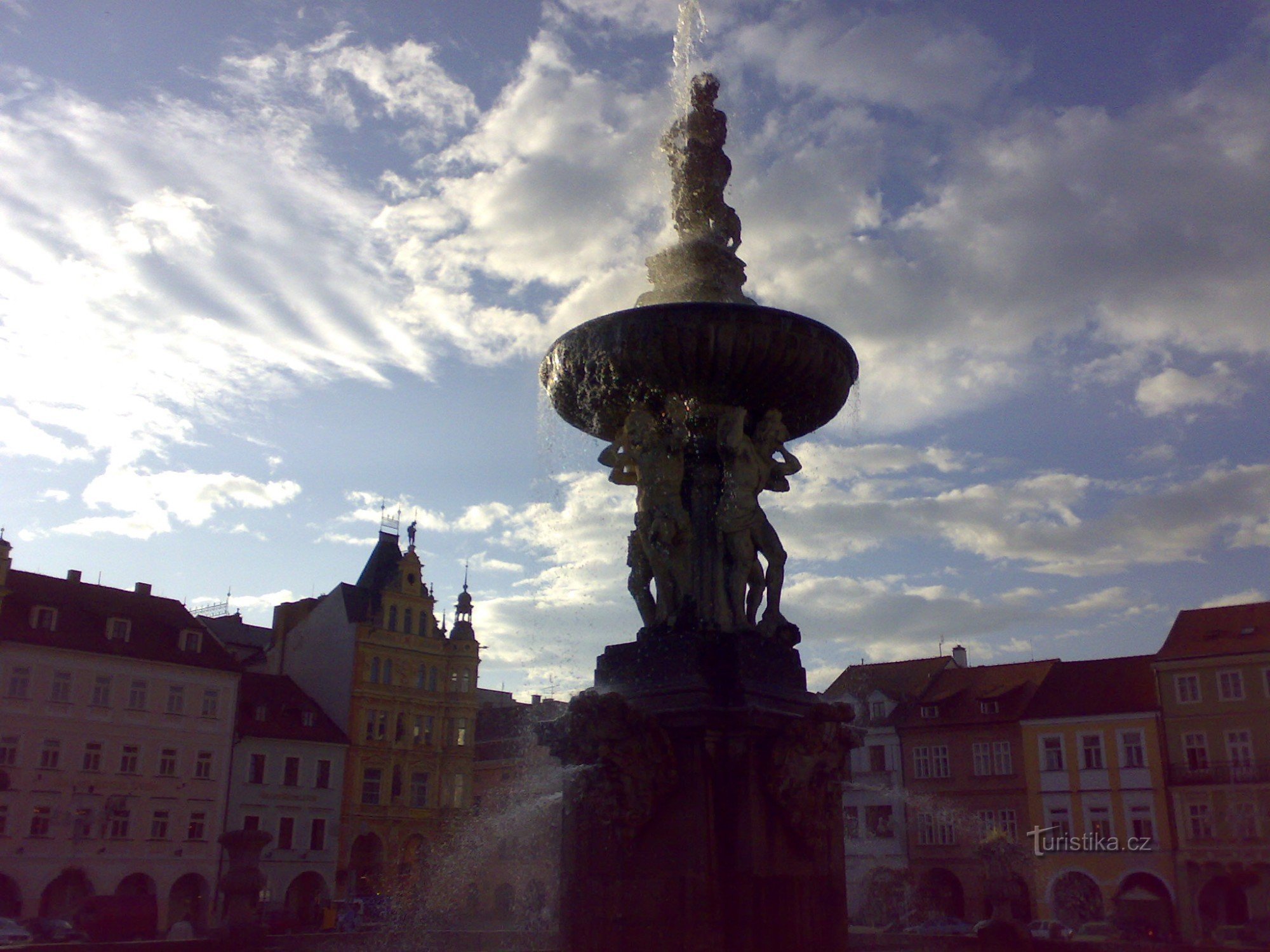 Přemysl Otakar II 广场。 在捷克布杰约维采。