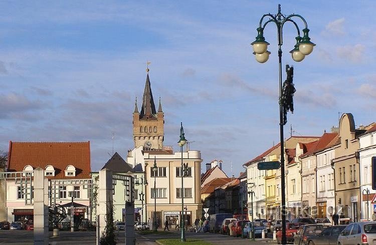 Square with Prague Gate