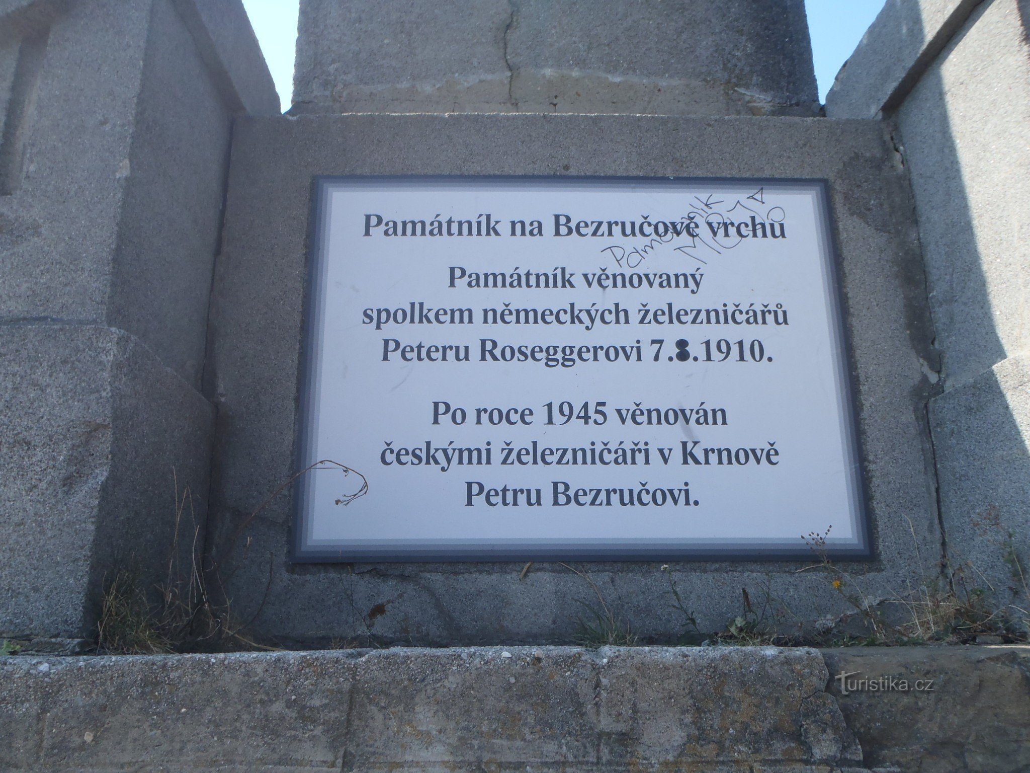 Inscripția de pe monument