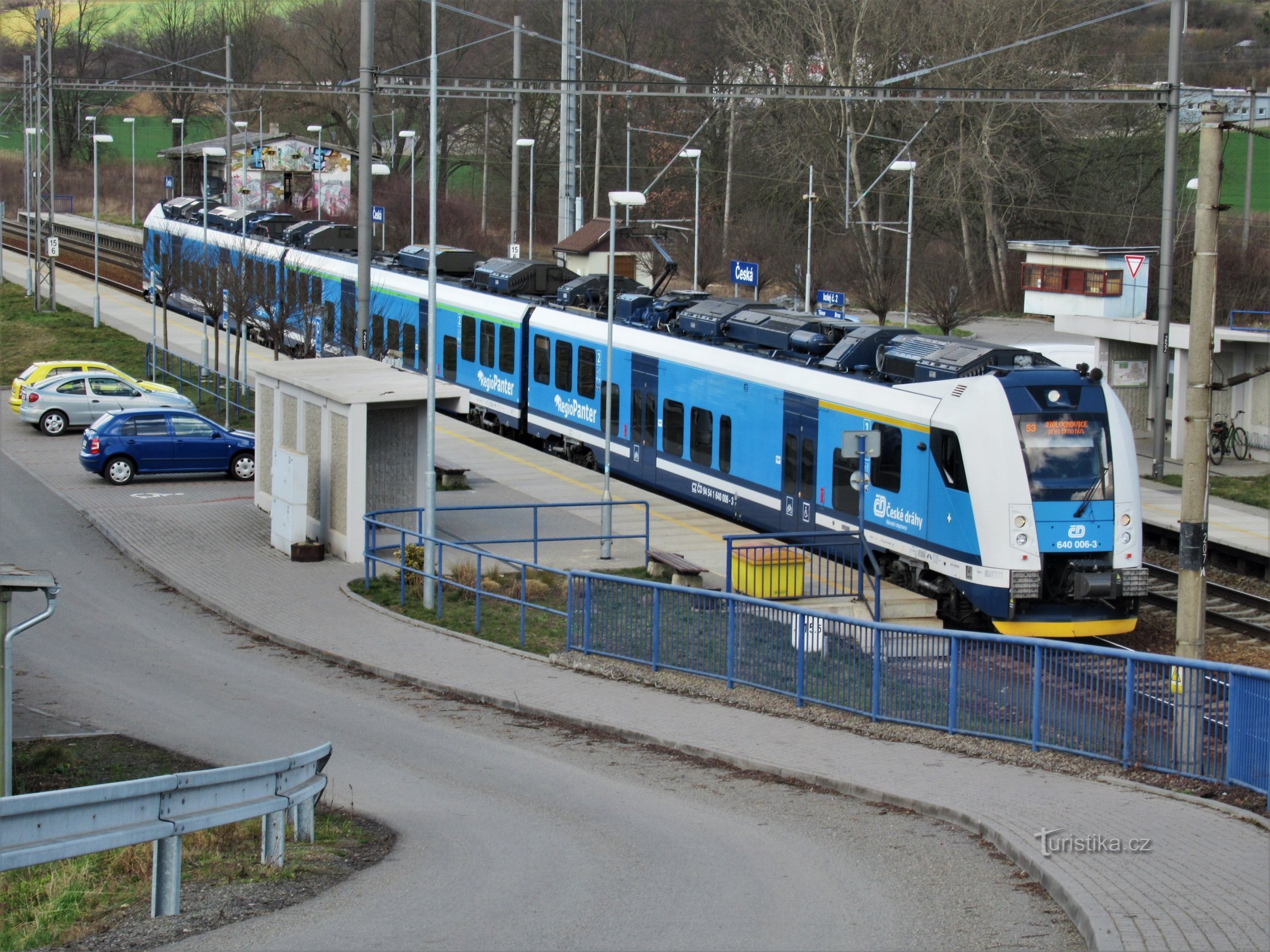 Bahnsteig Richtung Brünn