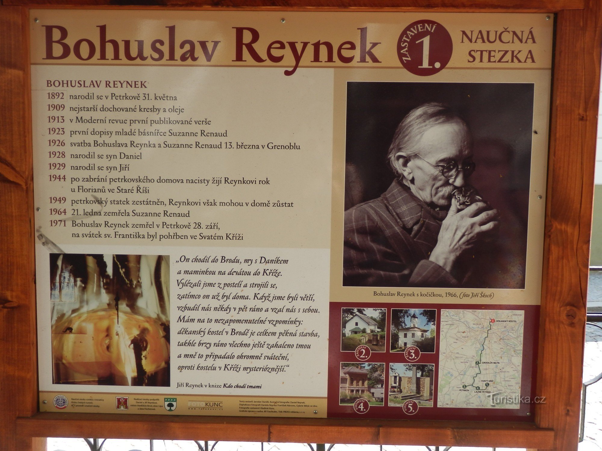 Educational trail of Bohuslav Reynek