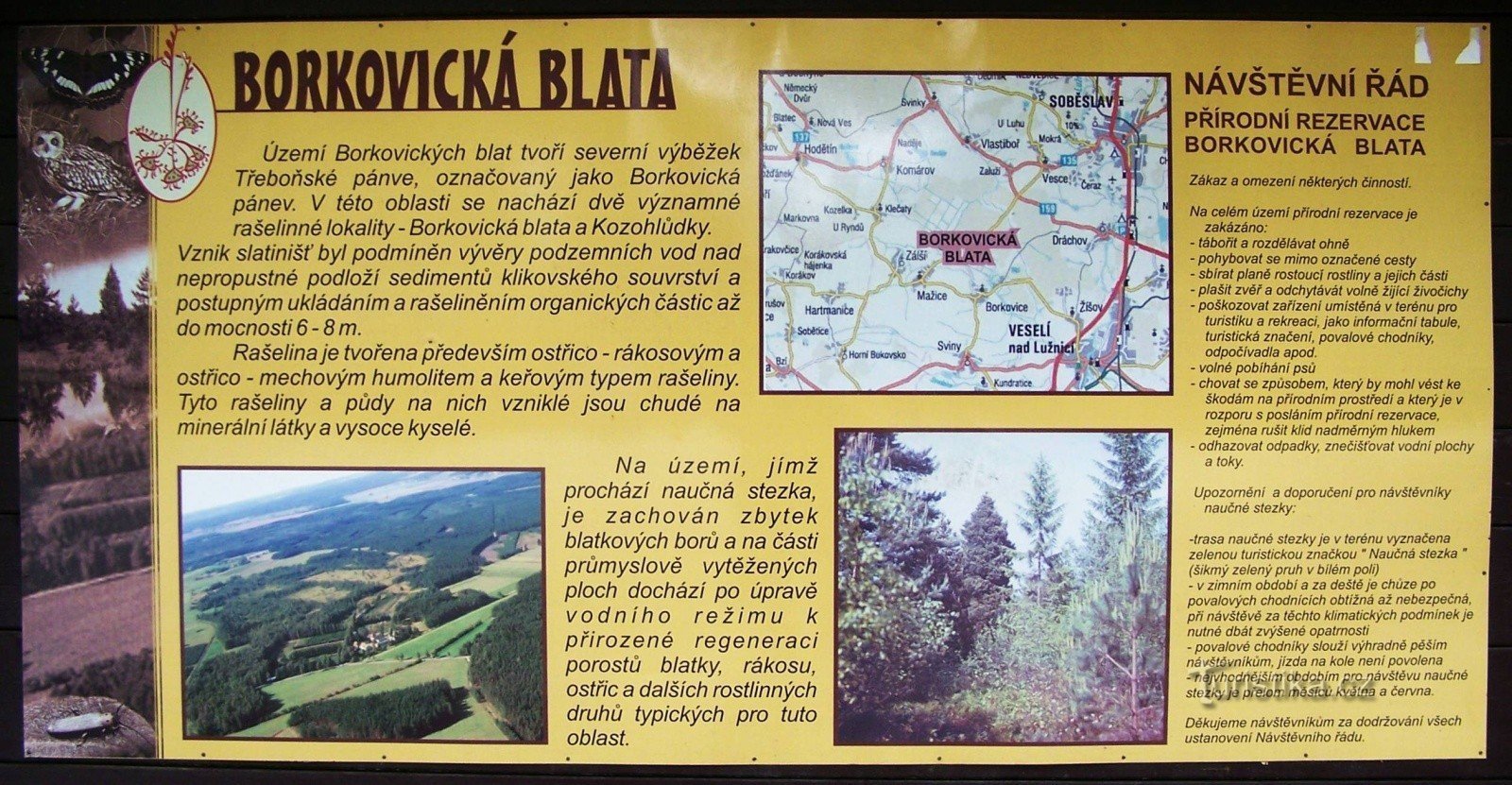 Borkovická blata koulutusreitti