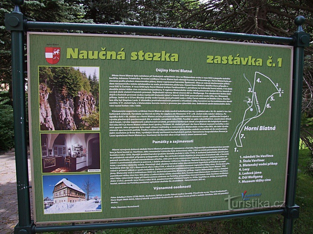Educatieve route Horní Blatná - Vlčí jámy