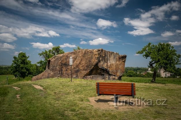 Kouřim utbildningsstig, Lechův kámen, Foto: Hanka Krejbichová